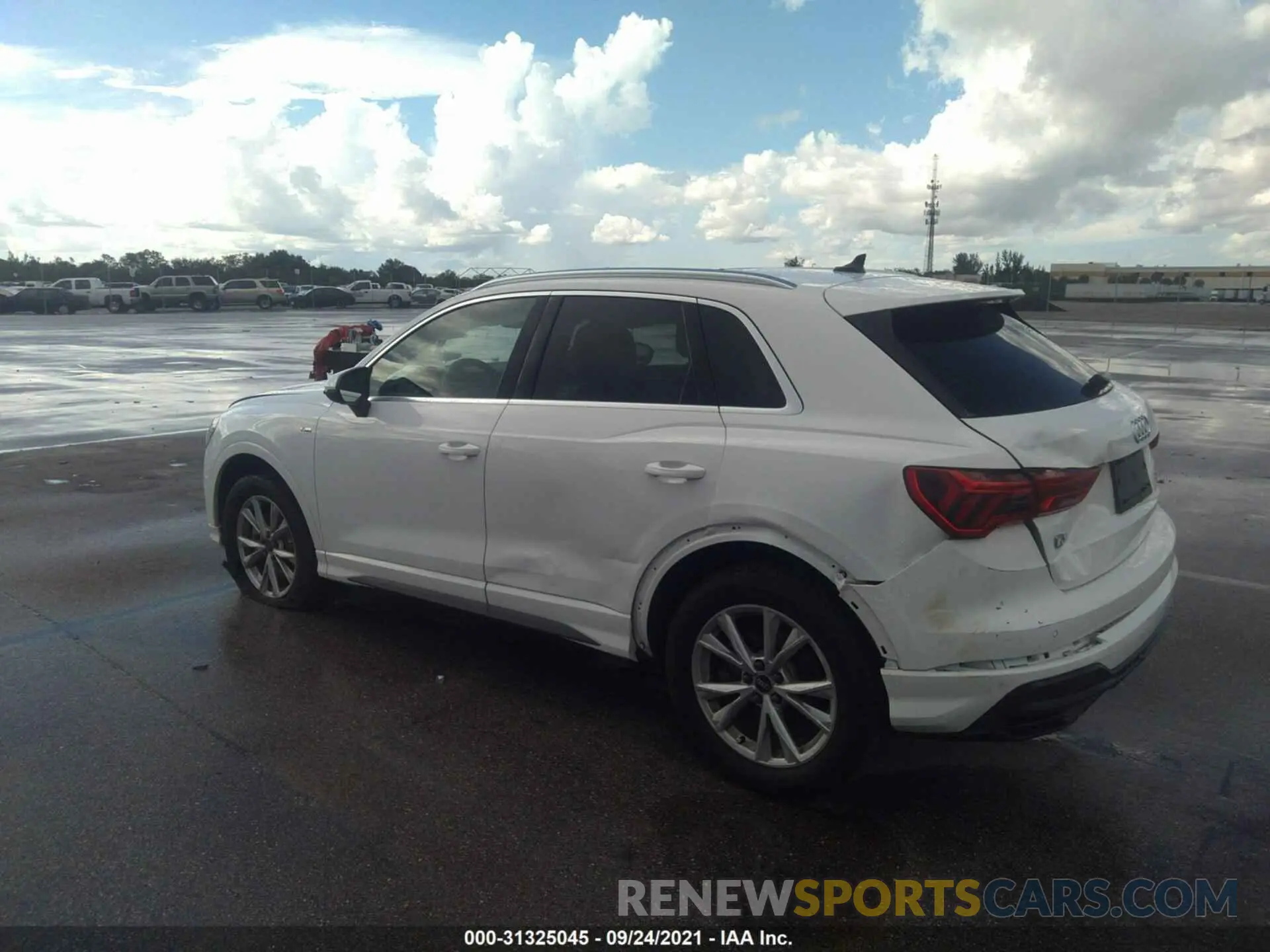 3 fotografías del automóvil dañado WA1DECF38M1035367 AUDI Q3 2021