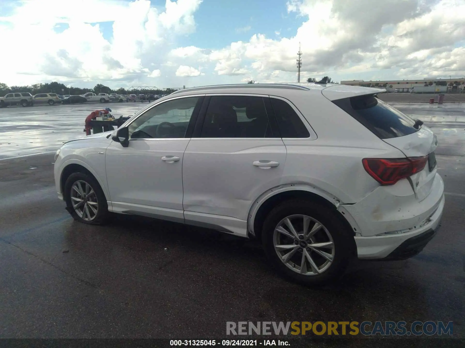 6 fotografías del automóvil dañado WA1DECF38M1035367 AUDI Q3 2021