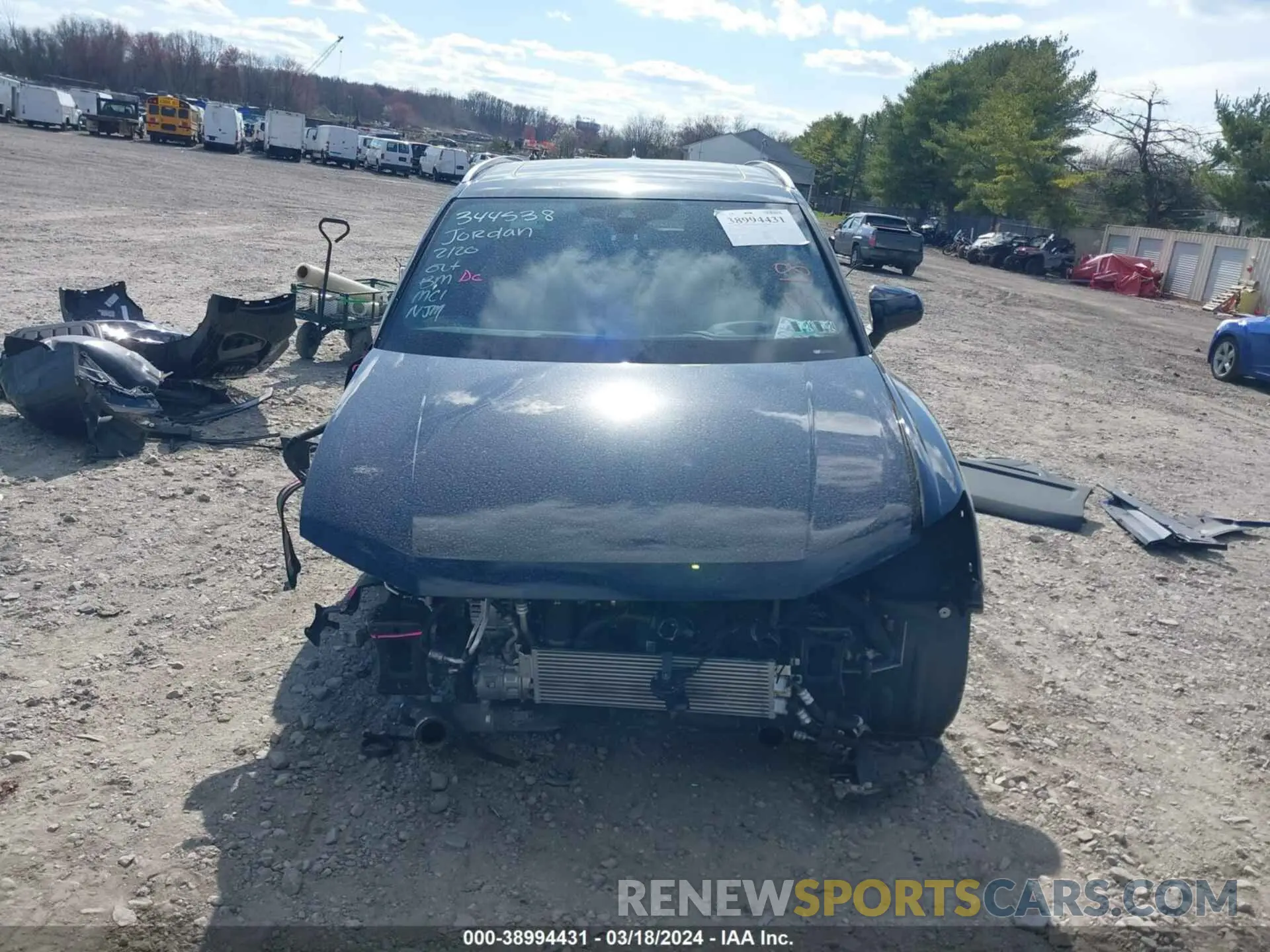 12 fotografías del automóvil dañado WA1DECF39M1093875 AUDI Q3 2021