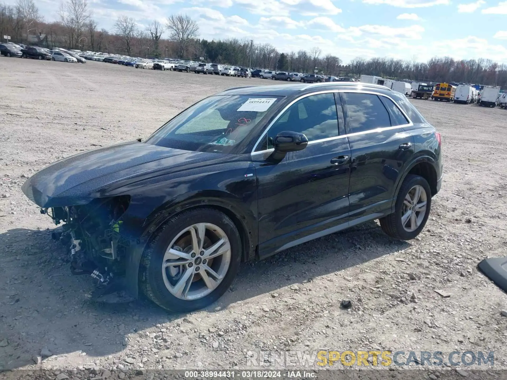 2 fotografías del automóvil dañado WA1DECF39M1093875 AUDI Q3 2021