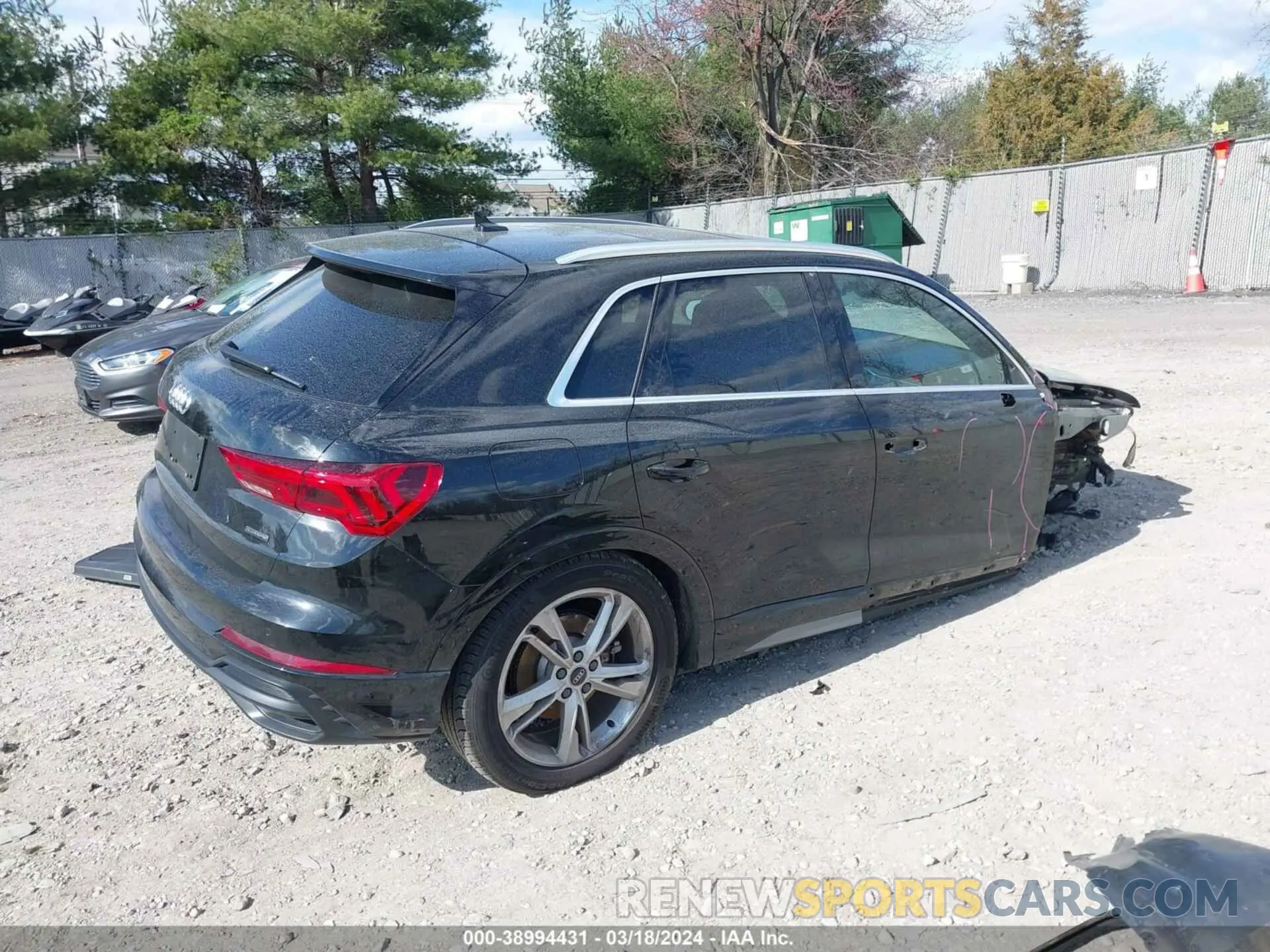 4 fotografías del automóvil dañado WA1DECF39M1093875 AUDI Q3 2021