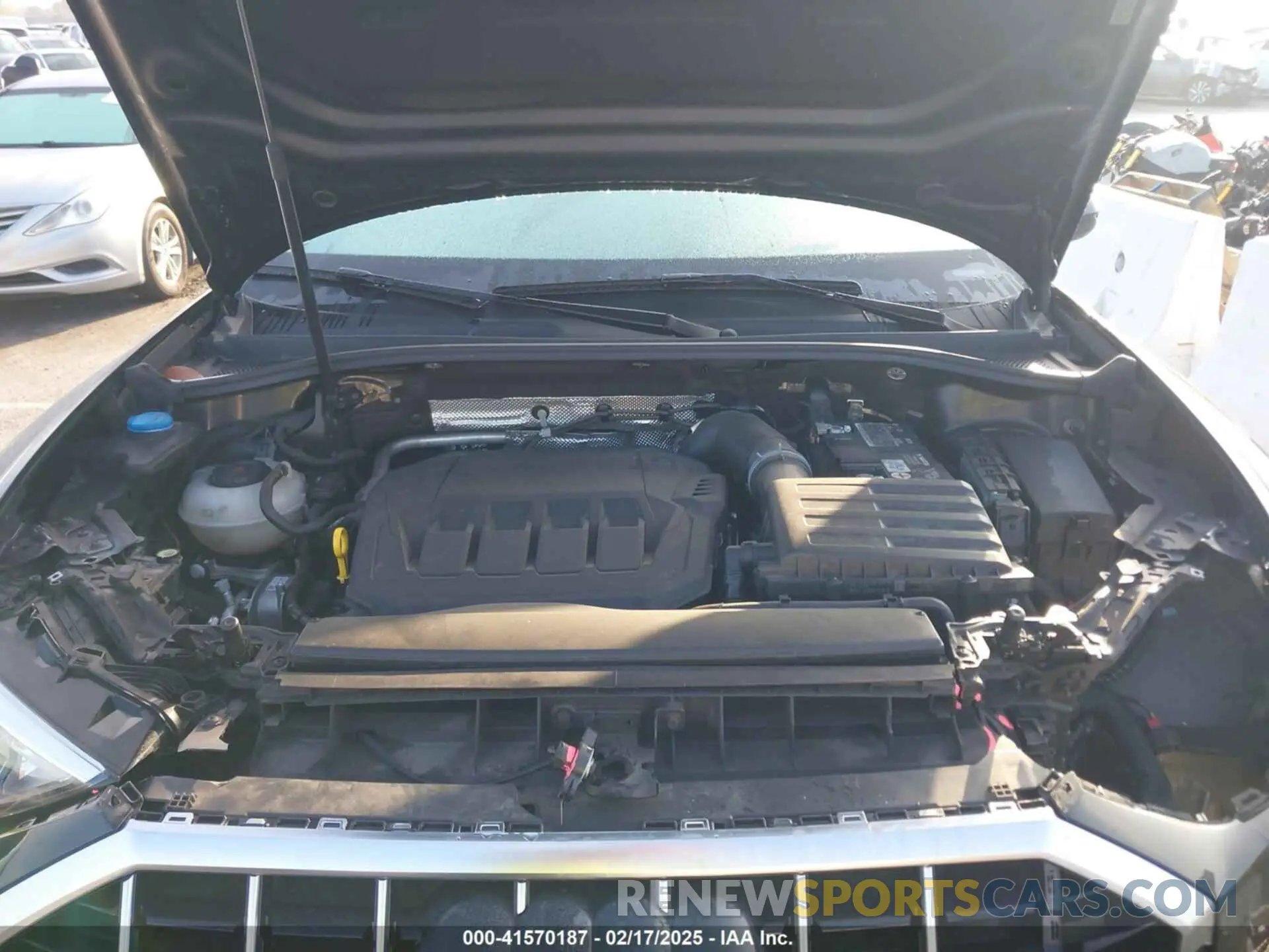 10 fotografías del automóvil dañado WA1DECF3XM1008140 AUDI Q3 2021