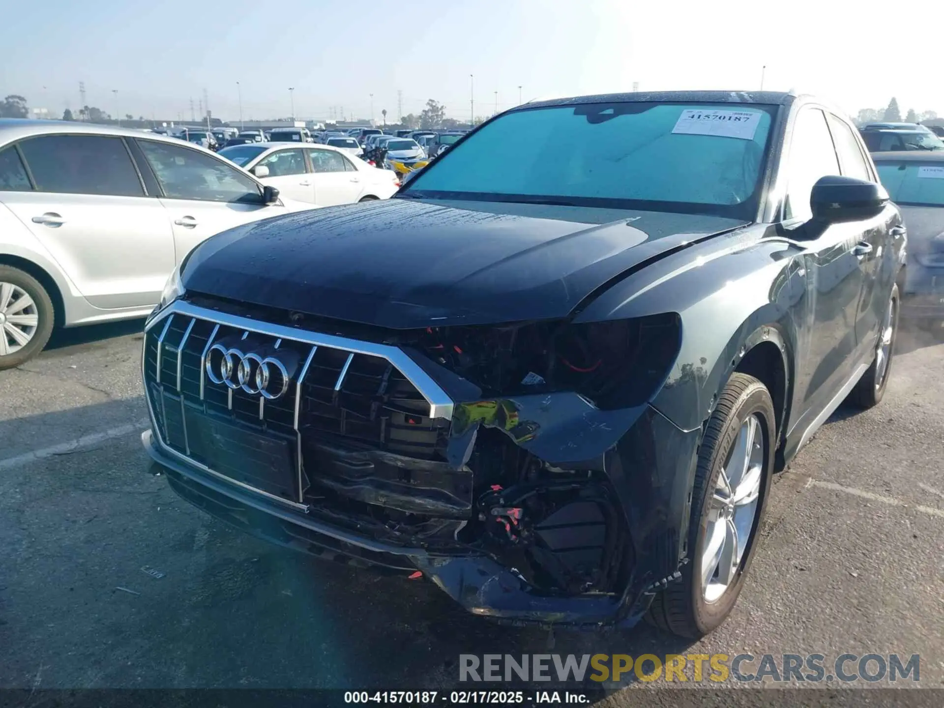 6 fotografías del automóvil dañado WA1DECF3XM1008140 AUDI Q3 2021