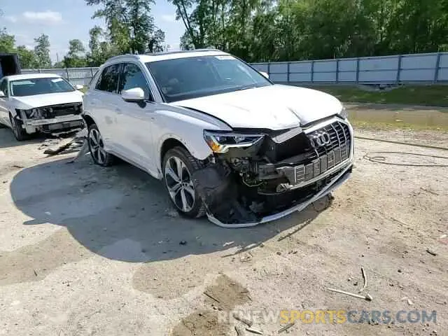 15 fotografías del automóvil dañado WA1EECF31M1117218 AUDI Q3 2021