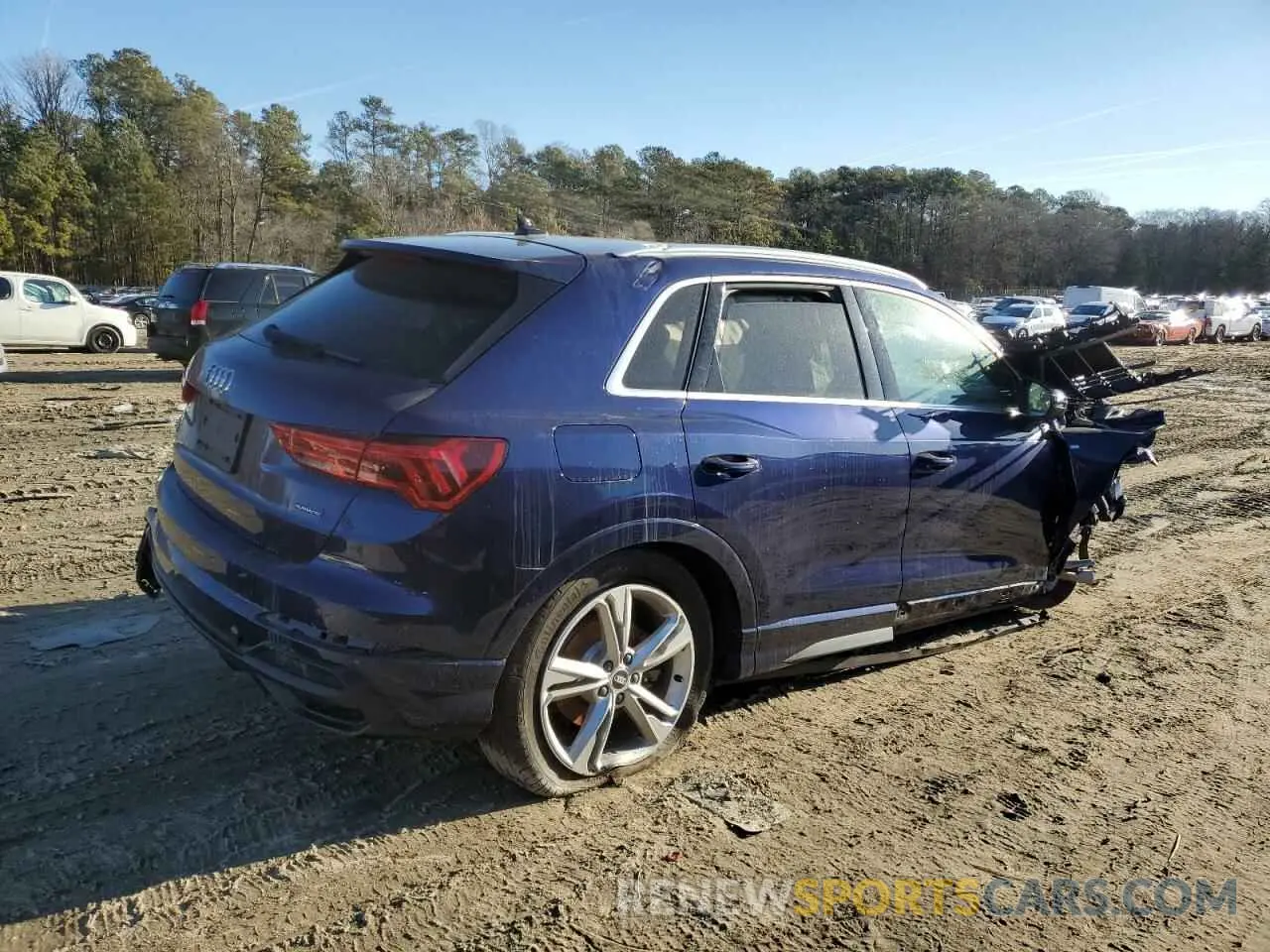 3 fotografías del automóvil dañado WA1EECF32M1019069 AUDI Q3 2021