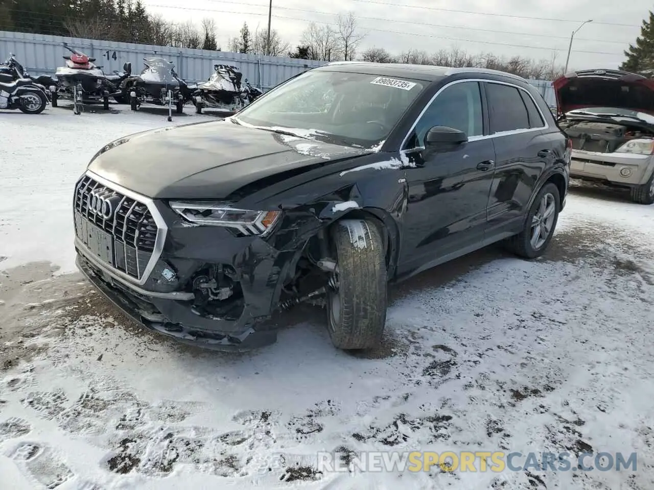 1 fotografías del automóvil dañado WA1EECF35M1028042 AUDI Q3 2021