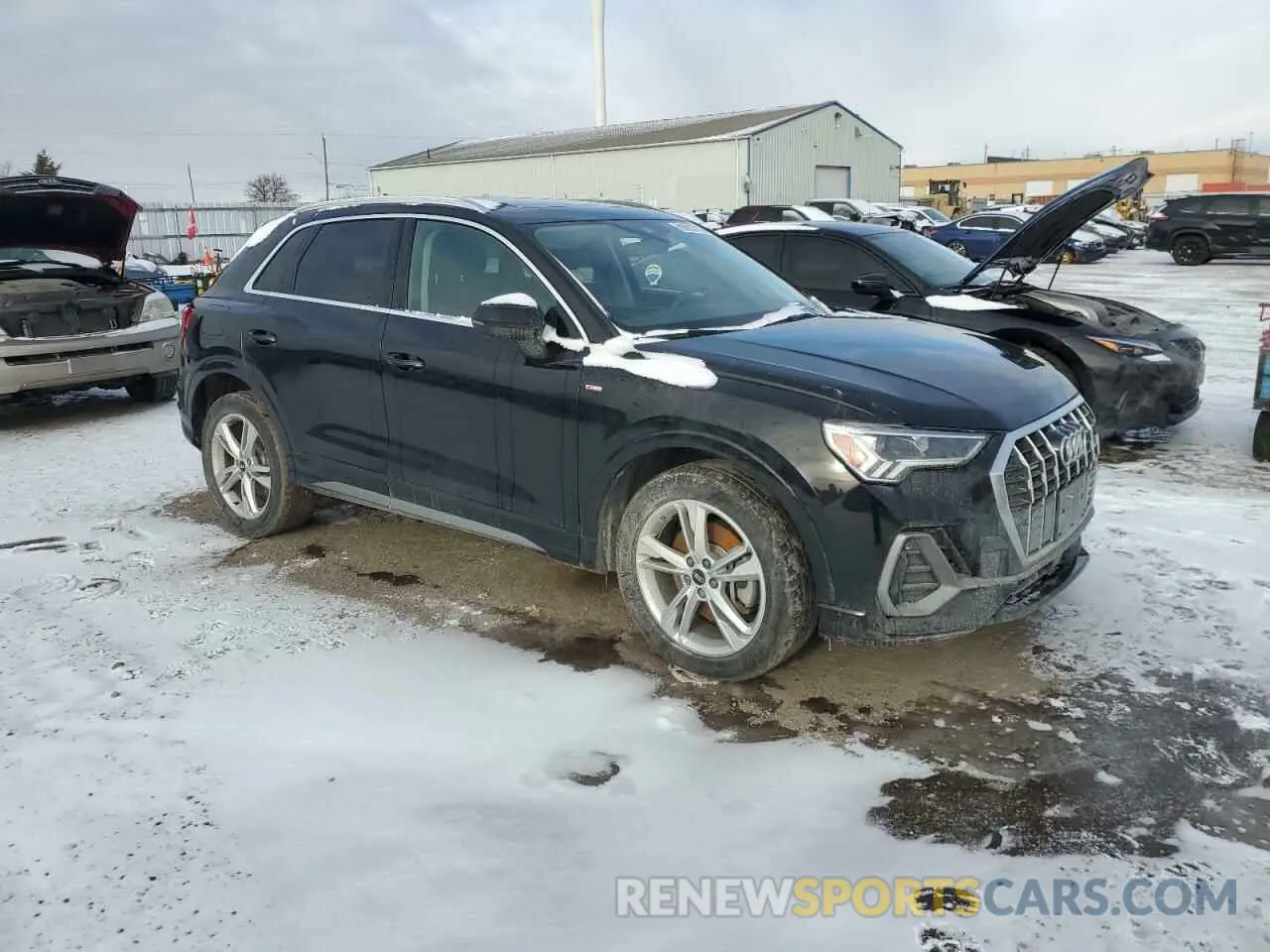 4 fotografías del automóvil dañado WA1EECF35M1028042 AUDI Q3 2021
