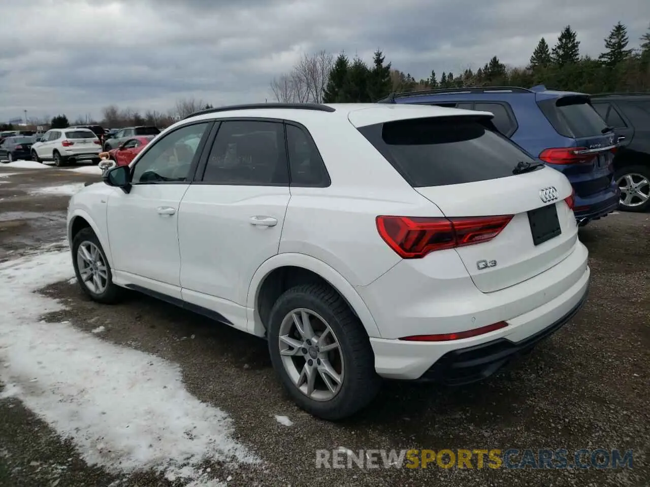 2 fotografías del automóvil dañado WA1EECF36M1091392 AUDI Q3 2021