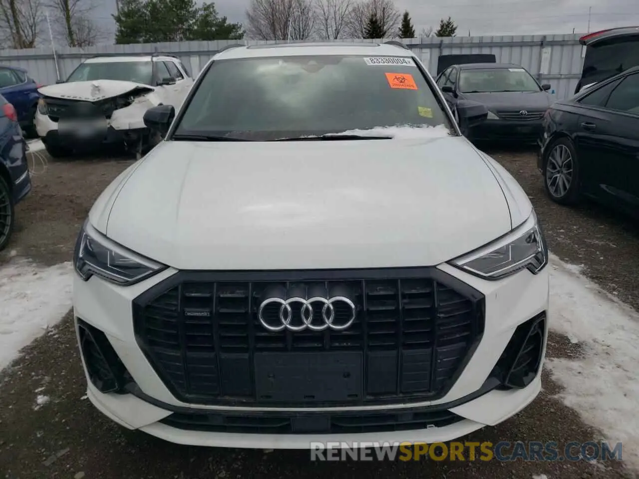 5 fotografías del automóvil dañado WA1EECF36M1091392 AUDI Q3 2021