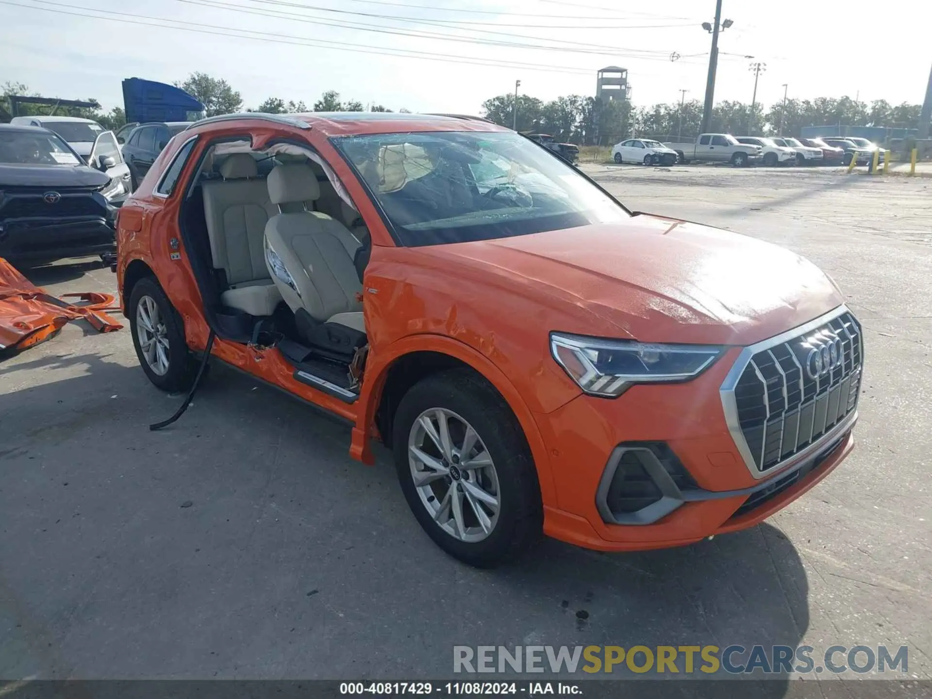 1 fotografías del automóvil dañado WA1EECF36M1100673 AUDI Q3 2021