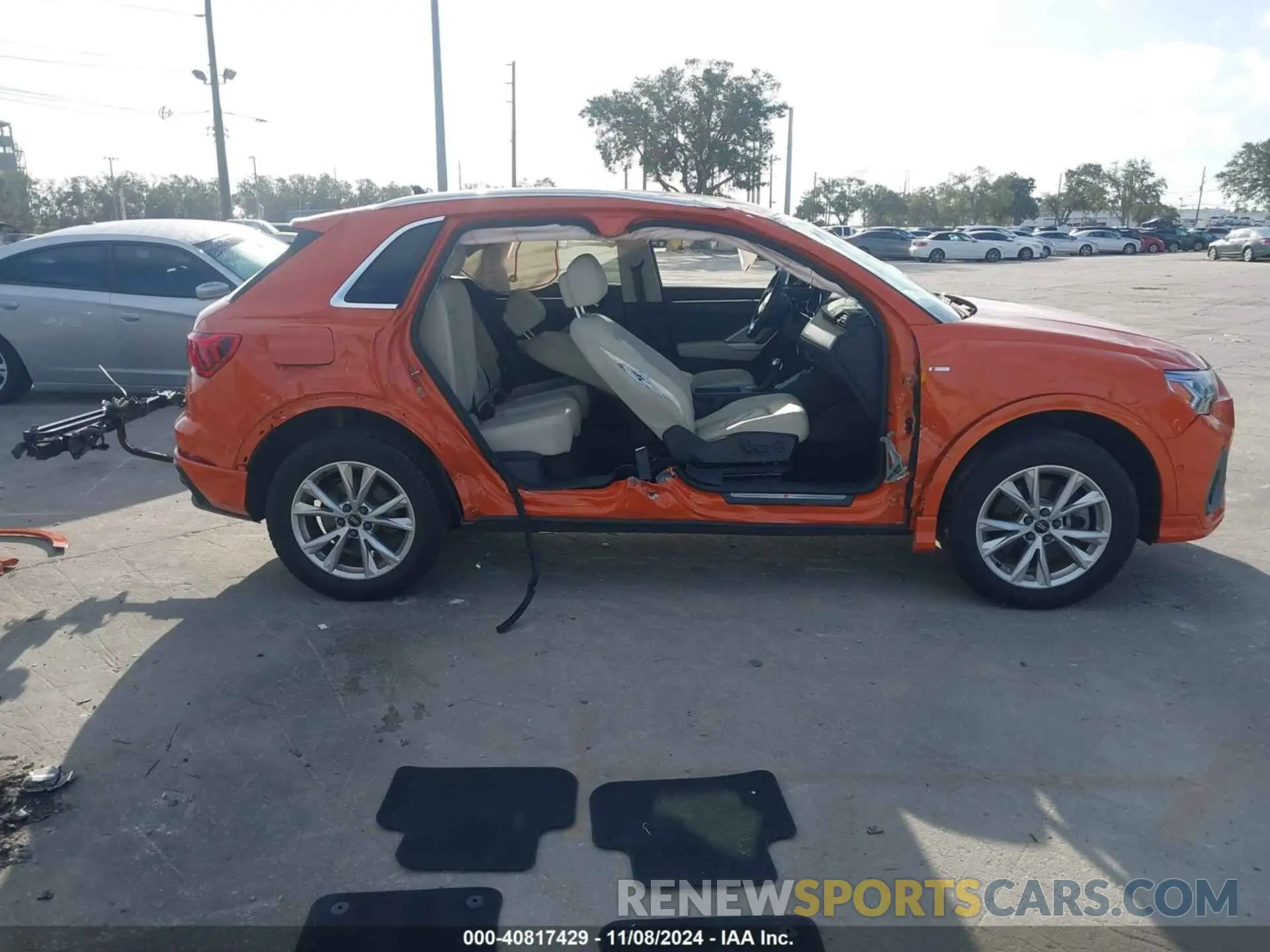 14 fotografías del automóvil dañado WA1EECF36M1100673 AUDI Q3 2021