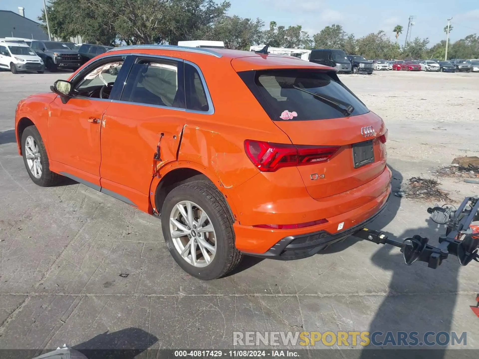 3 fotografías del automóvil dañado WA1EECF36M1100673 AUDI Q3 2021