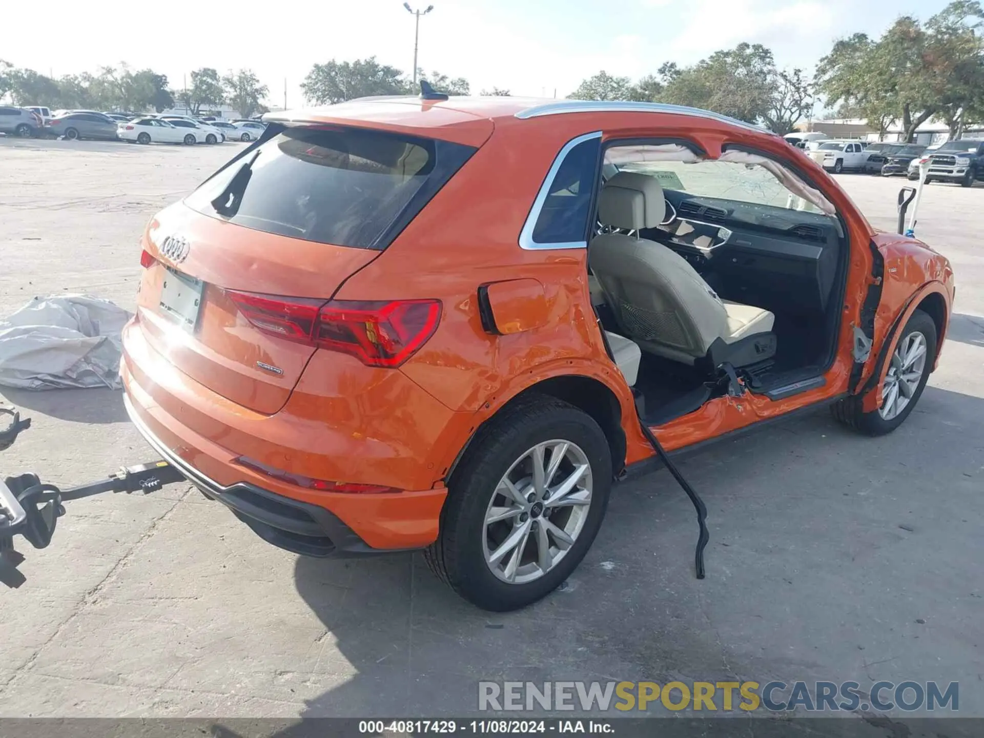 4 fotografías del automóvil dañado WA1EECF36M1100673 AUDI Q3 2021