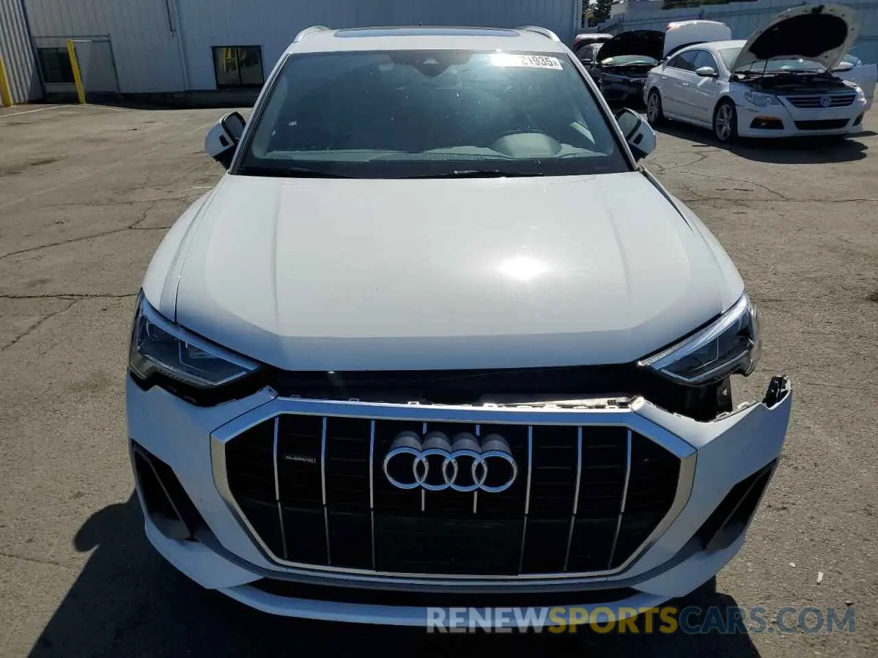 5 fotografías del automóvil dañado WA1EECF36M1129591 AUDI Q3 2021