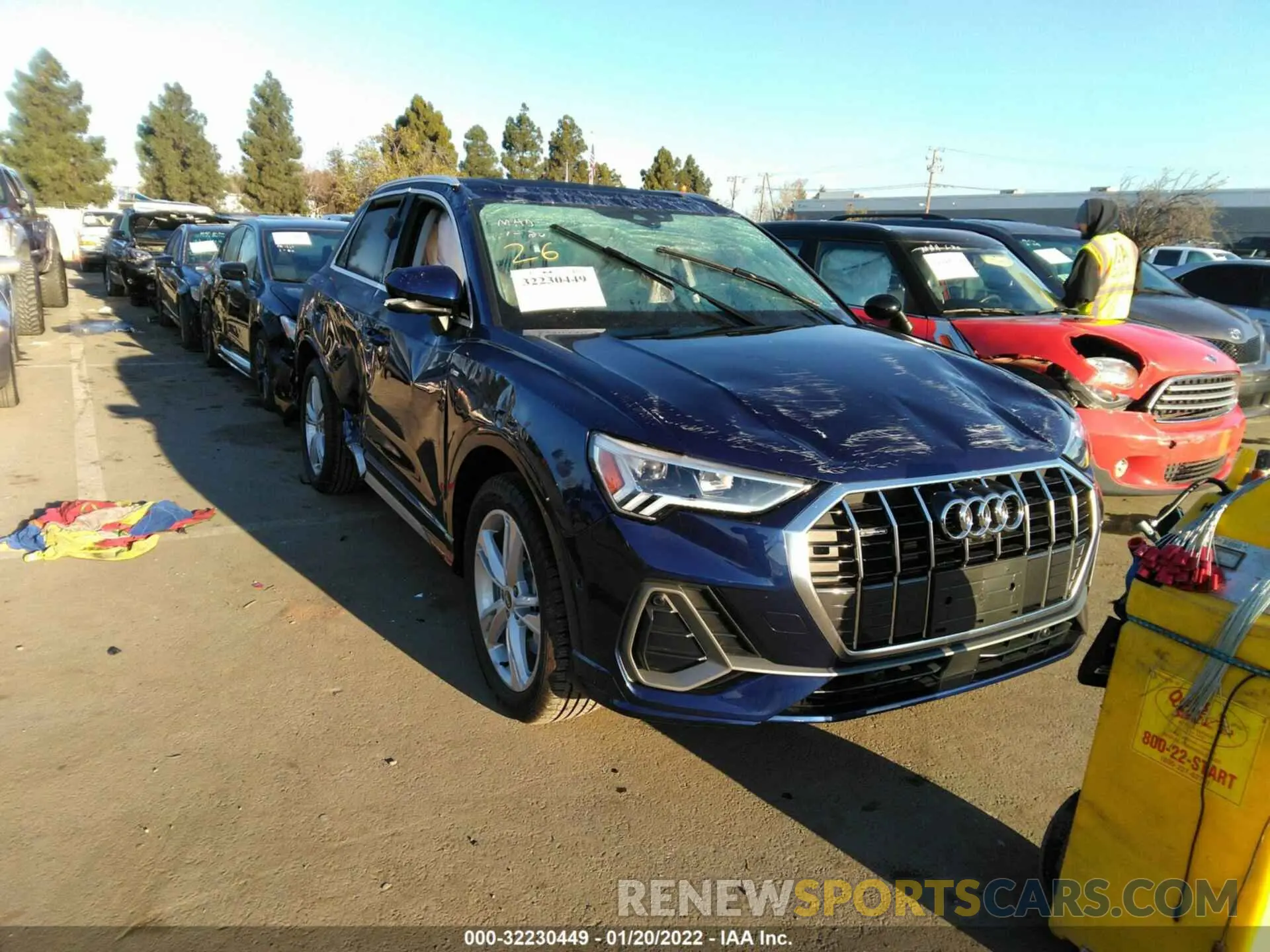 1 fotografías del automóvil dañado WA1EECF37M1044792 AUDI Q3 2021