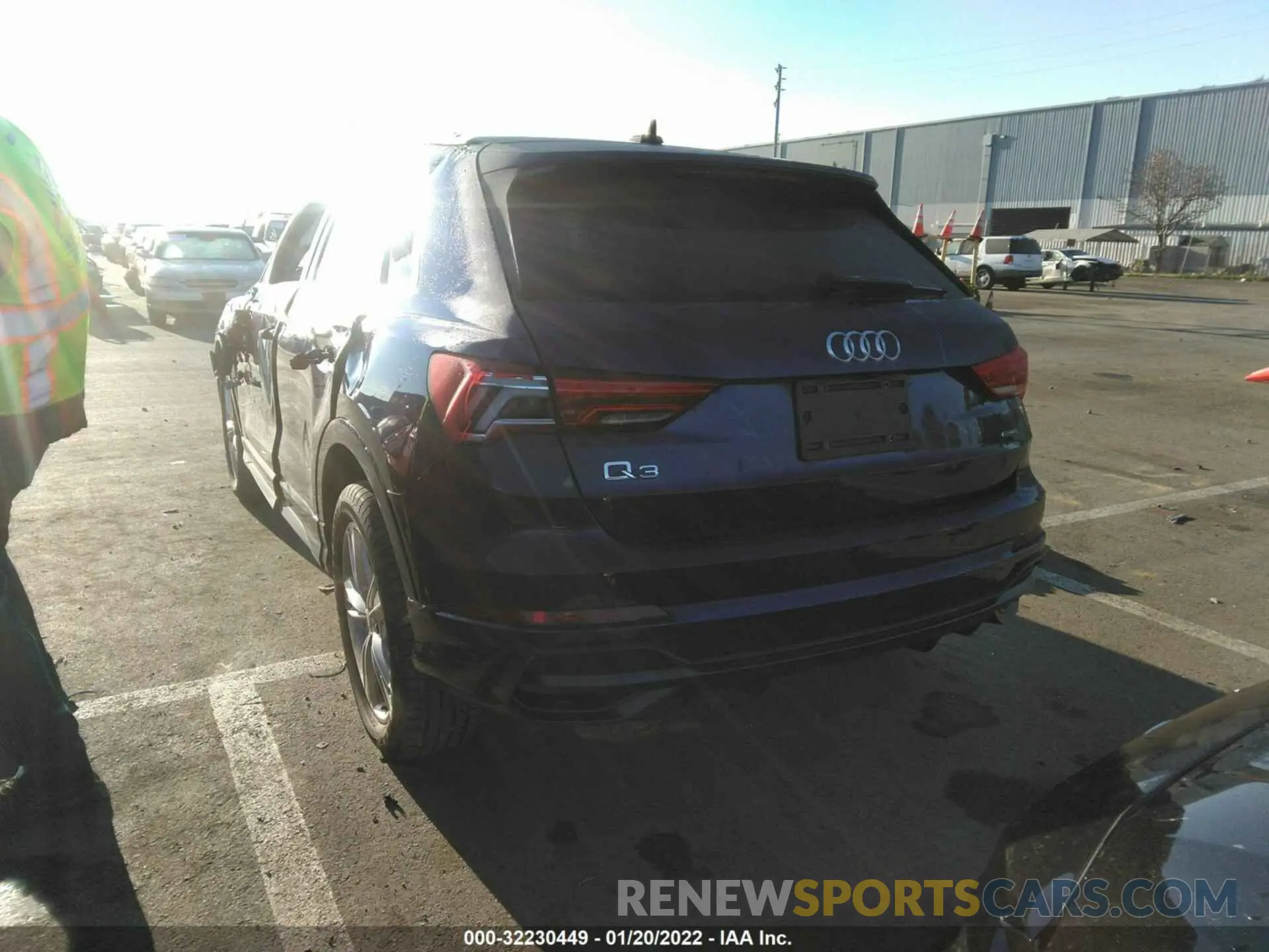 3 fotografías del automóvil dañado WA1EECF37M1044792 AUDI Q3 2021