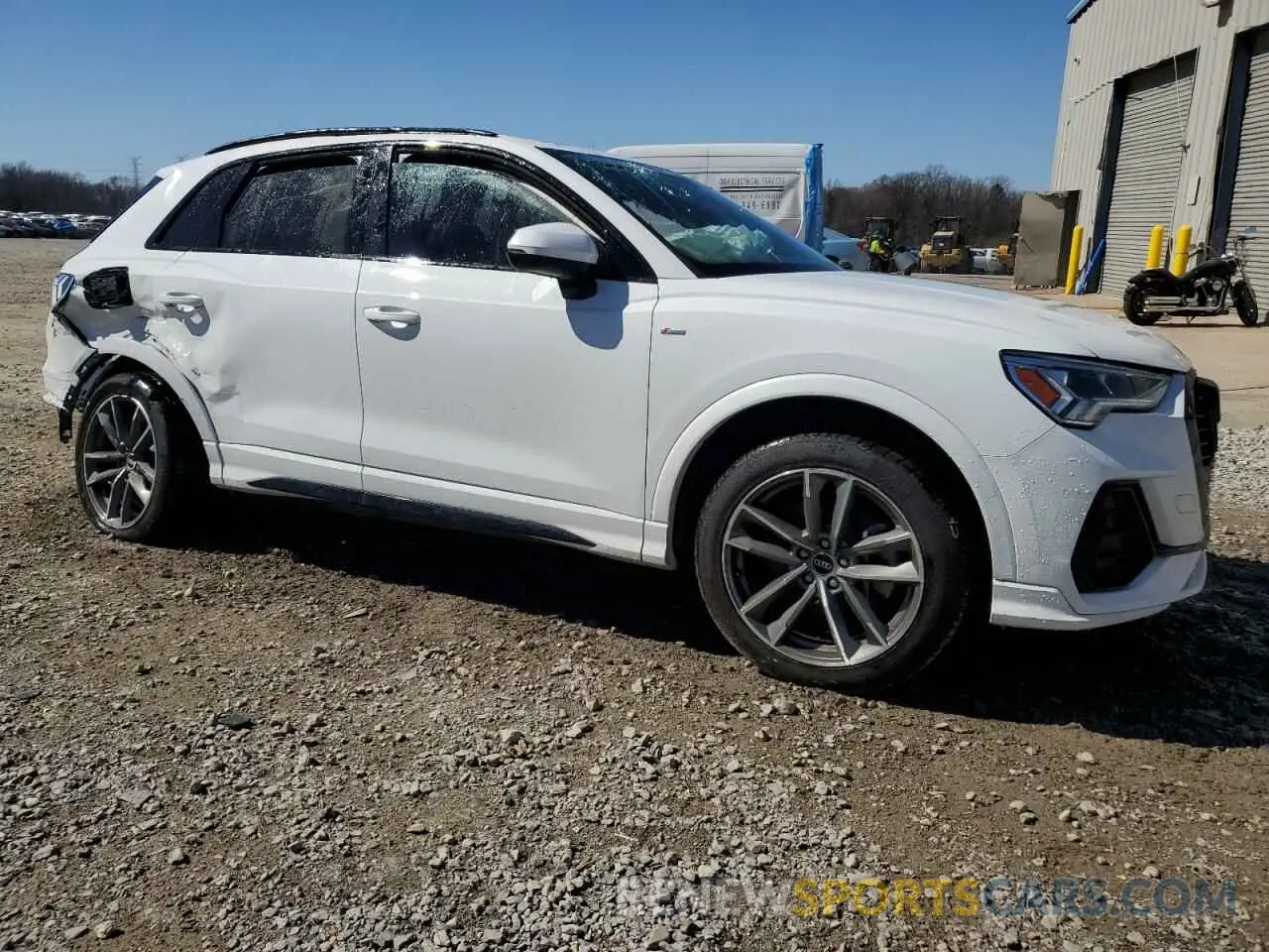 4 fotografías del automóvil dañado WA1EECF38M1041061 AUDI Q3 2021