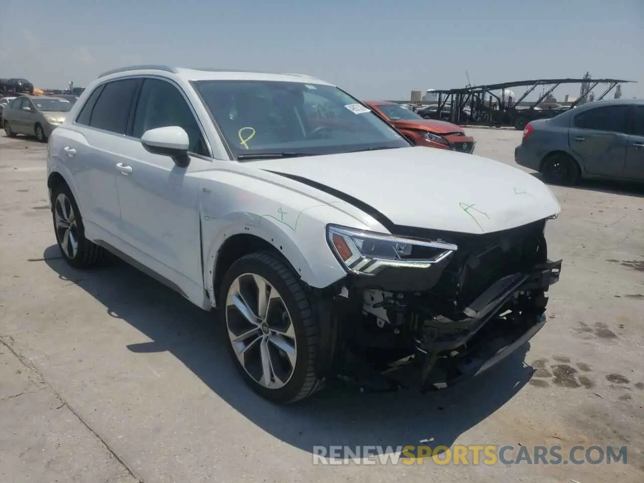 1 fotografías del automóvil dañado WA1EECF38M1081642 AUDI Q3 2021