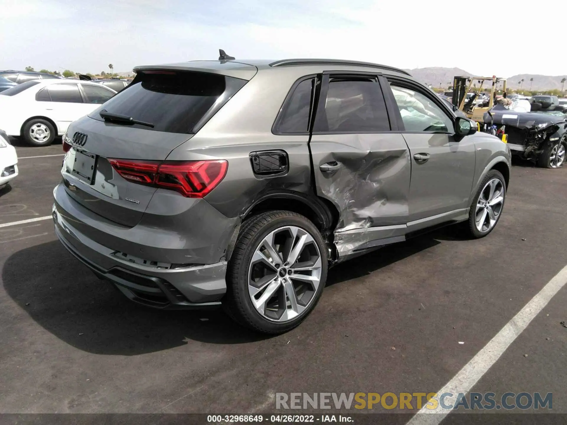 4 fotografías del automóvil dañado WA1EECF39M1053025 AUDI Q3 2021
