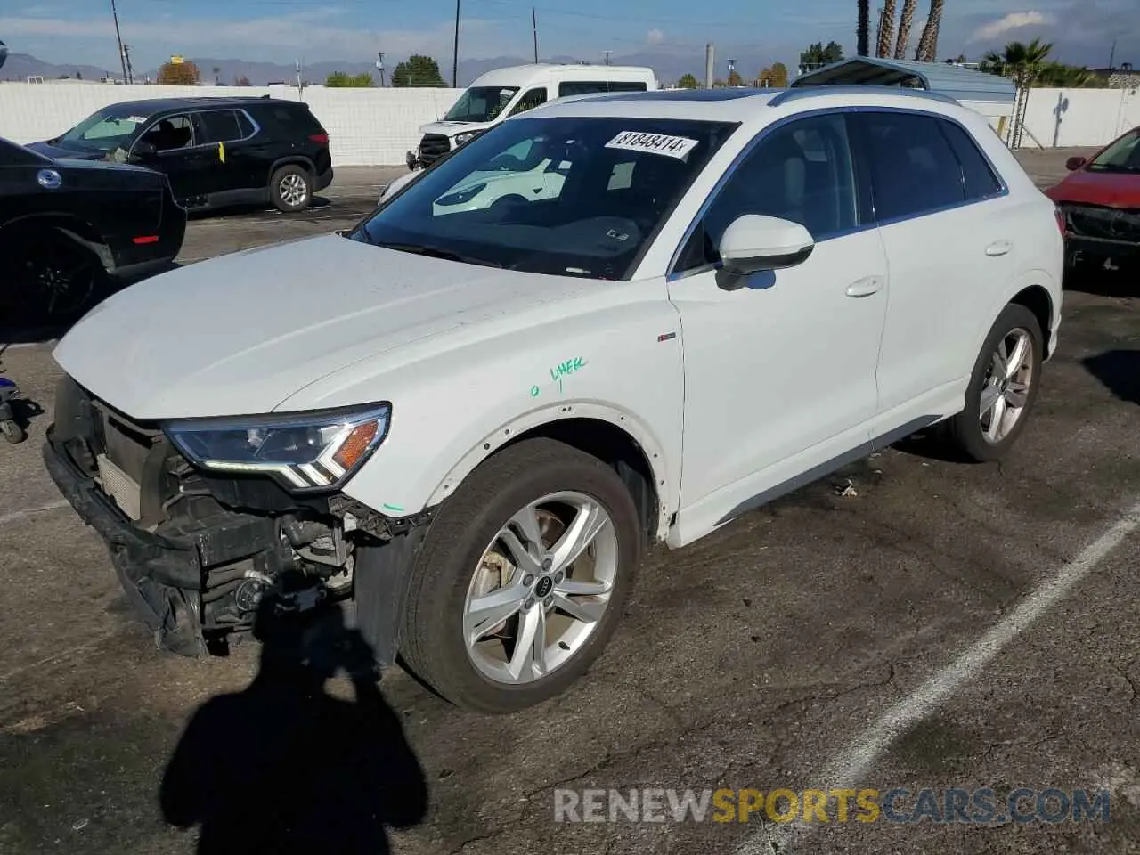 1 fotografías del automóvil dañado WA1EECF3XM1060064 AUDI Q3 2021