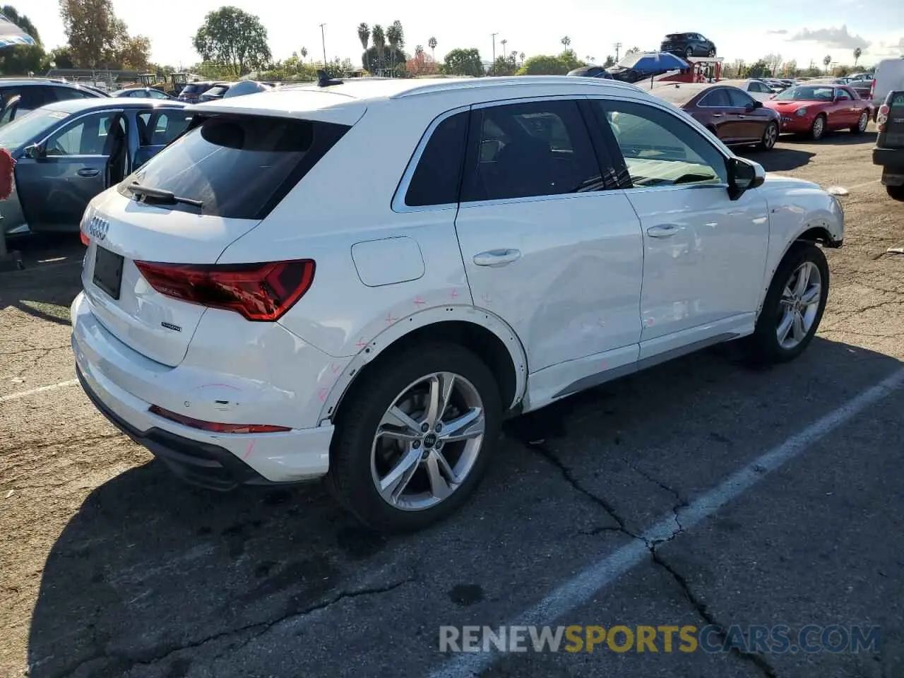 3 fotografías del automóvil dañado WA1EECF3XM1060064 AUDI Q3 2021