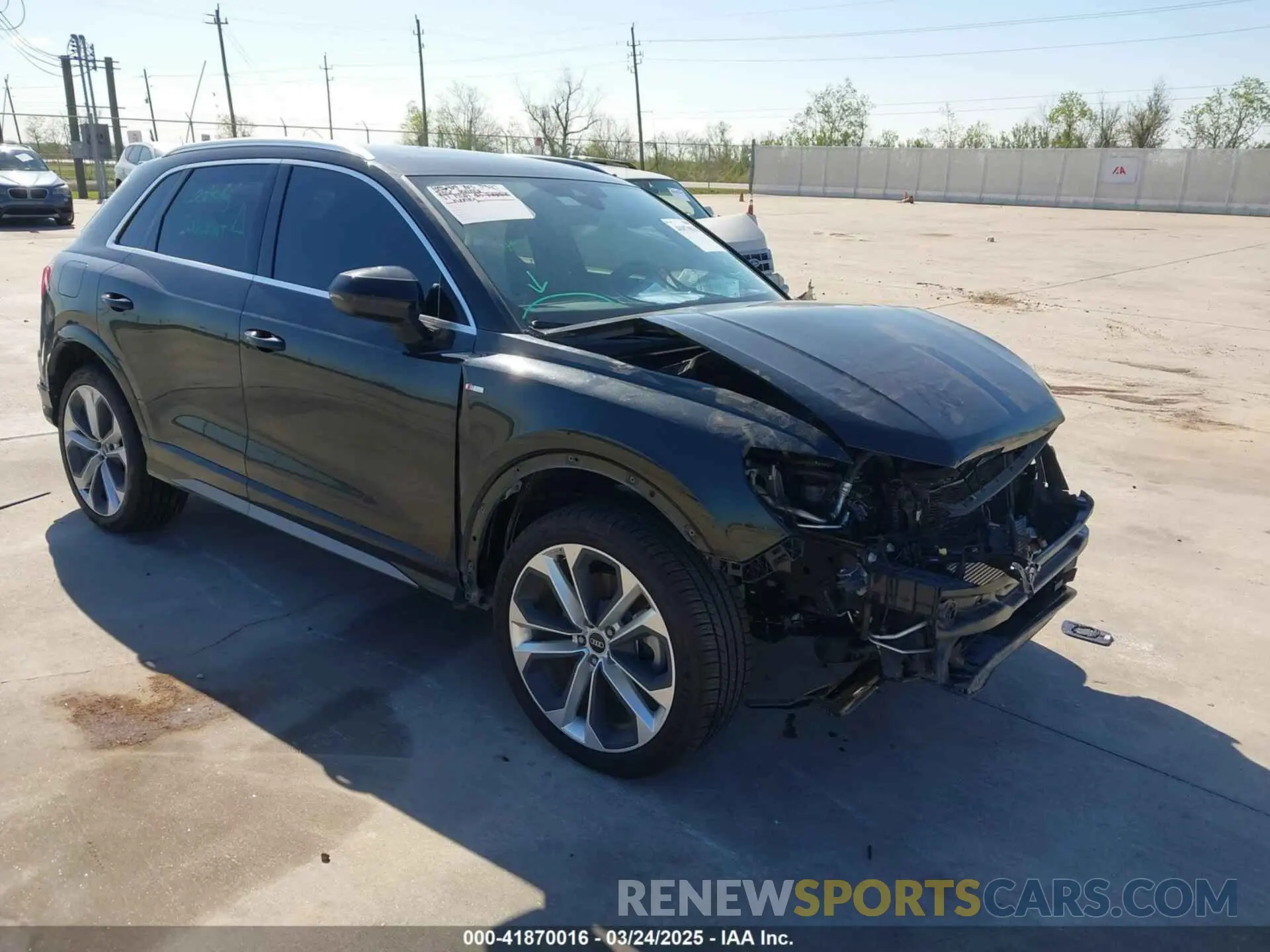 1 fotografías del automóvil dañado WA1EECF3XM1133790 AUDI Q3 2021