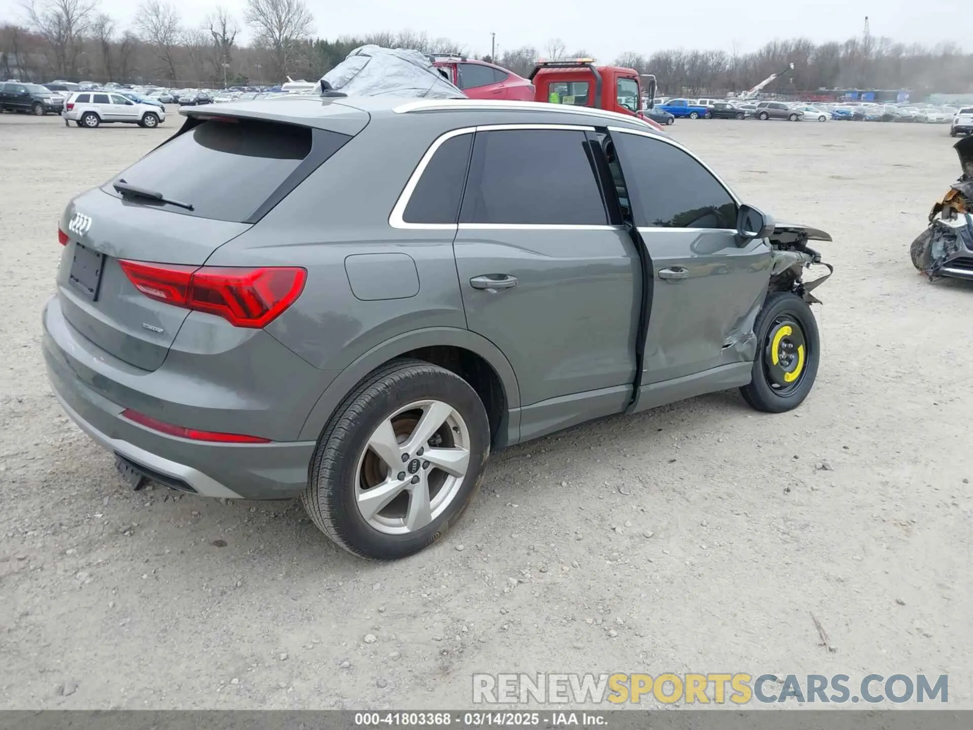 4 fotografías del automóvil dañado WA1AUCF37N1096376 AUDI Q3 2022