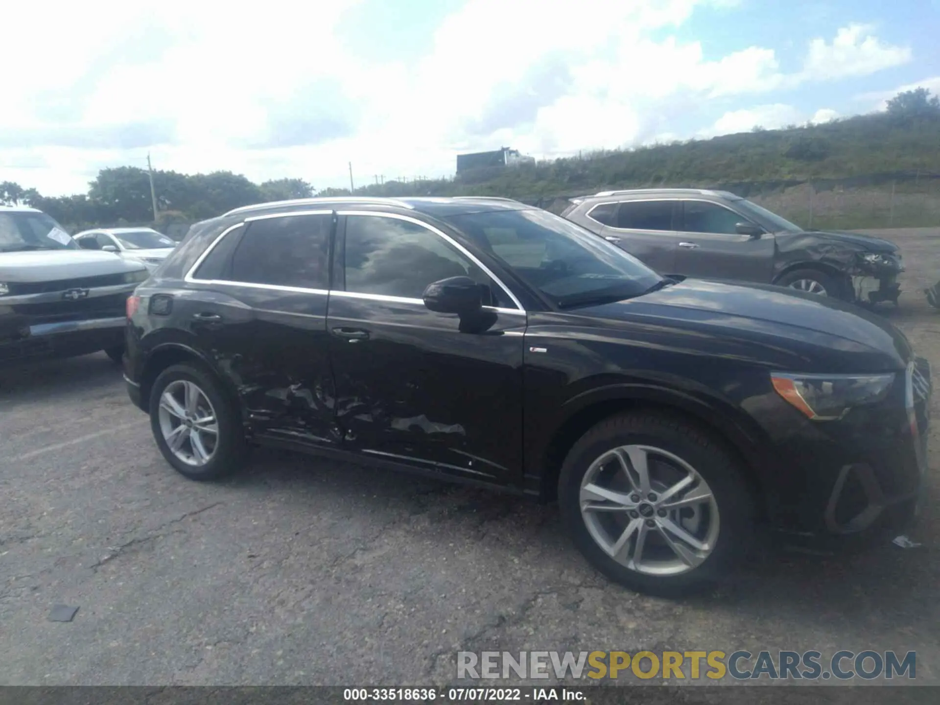 6 fotografías del automóvil dañado WA1DECF31N1054733 AUDI Q3 2022