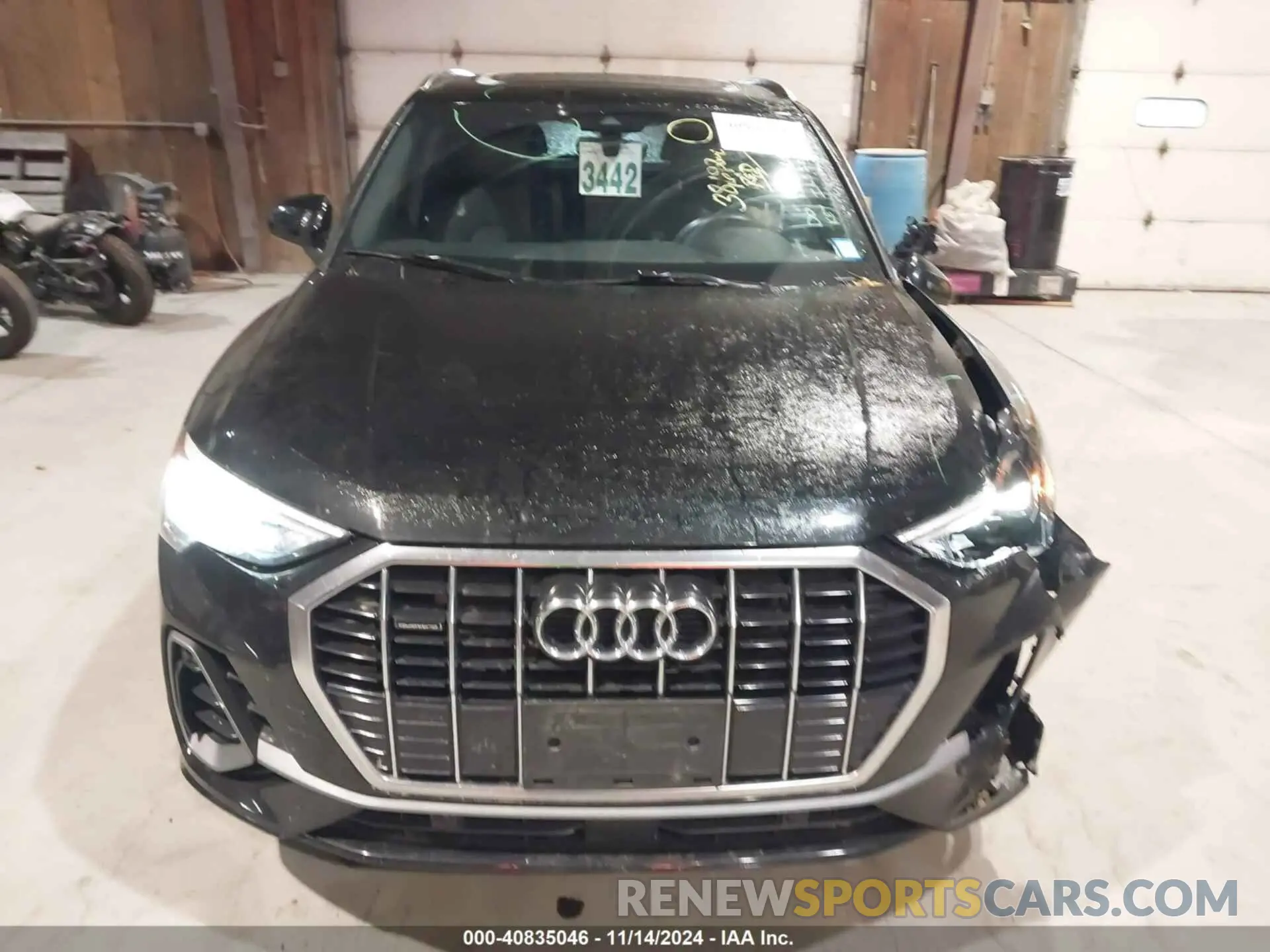 12 fotografías del automóvil dañado WA1DECF34N1052037 AUDI Q3 2022