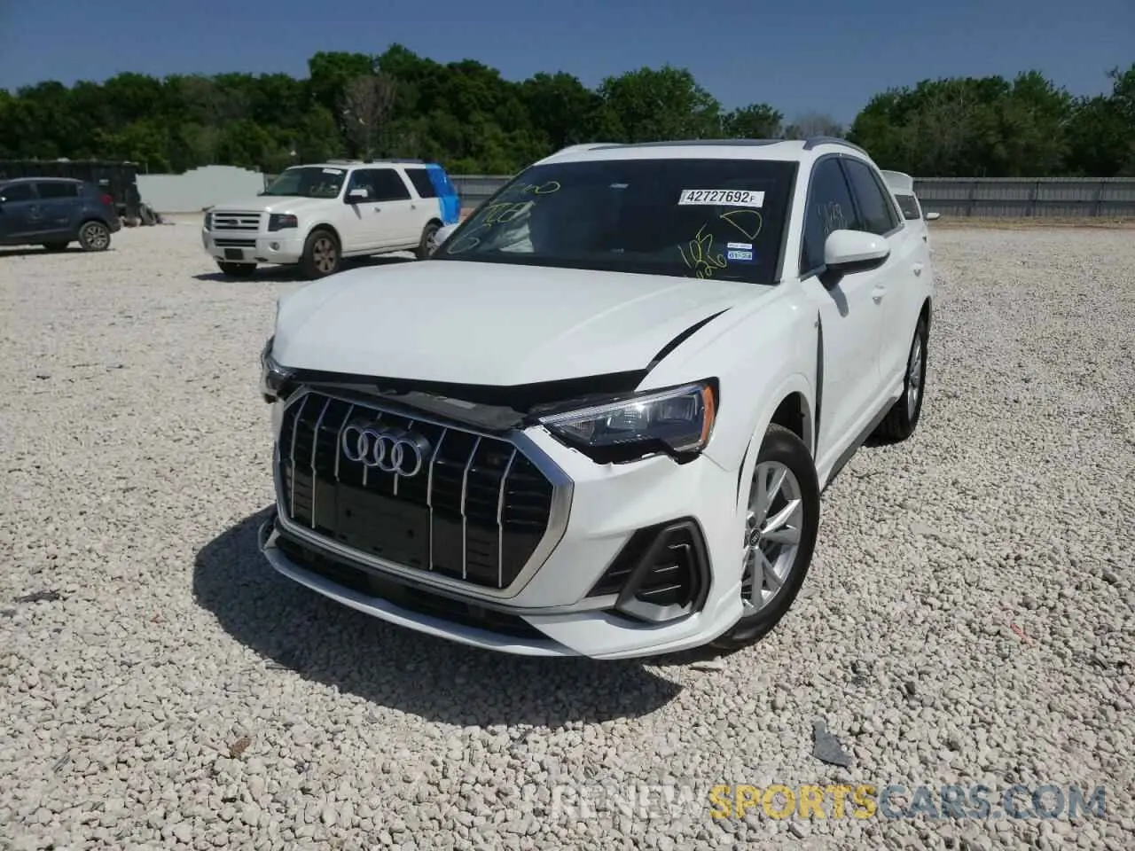 2 fotografías del automóvil dañado WA1DECF36N1053626 AUDI Q3 2022