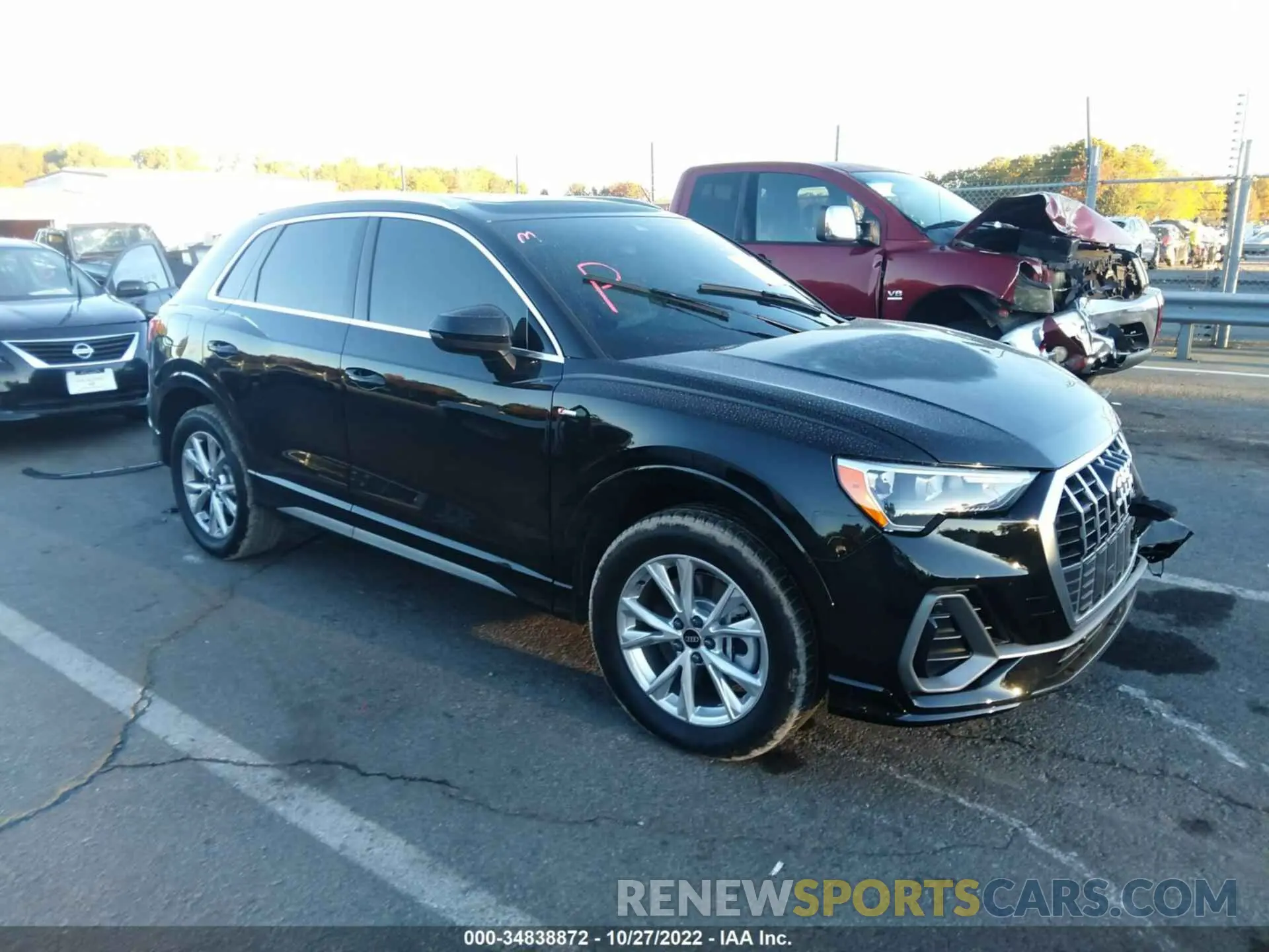 1 fotografías del automóvil dañado WA1DECF36N1123903 AUDI Q3 2022