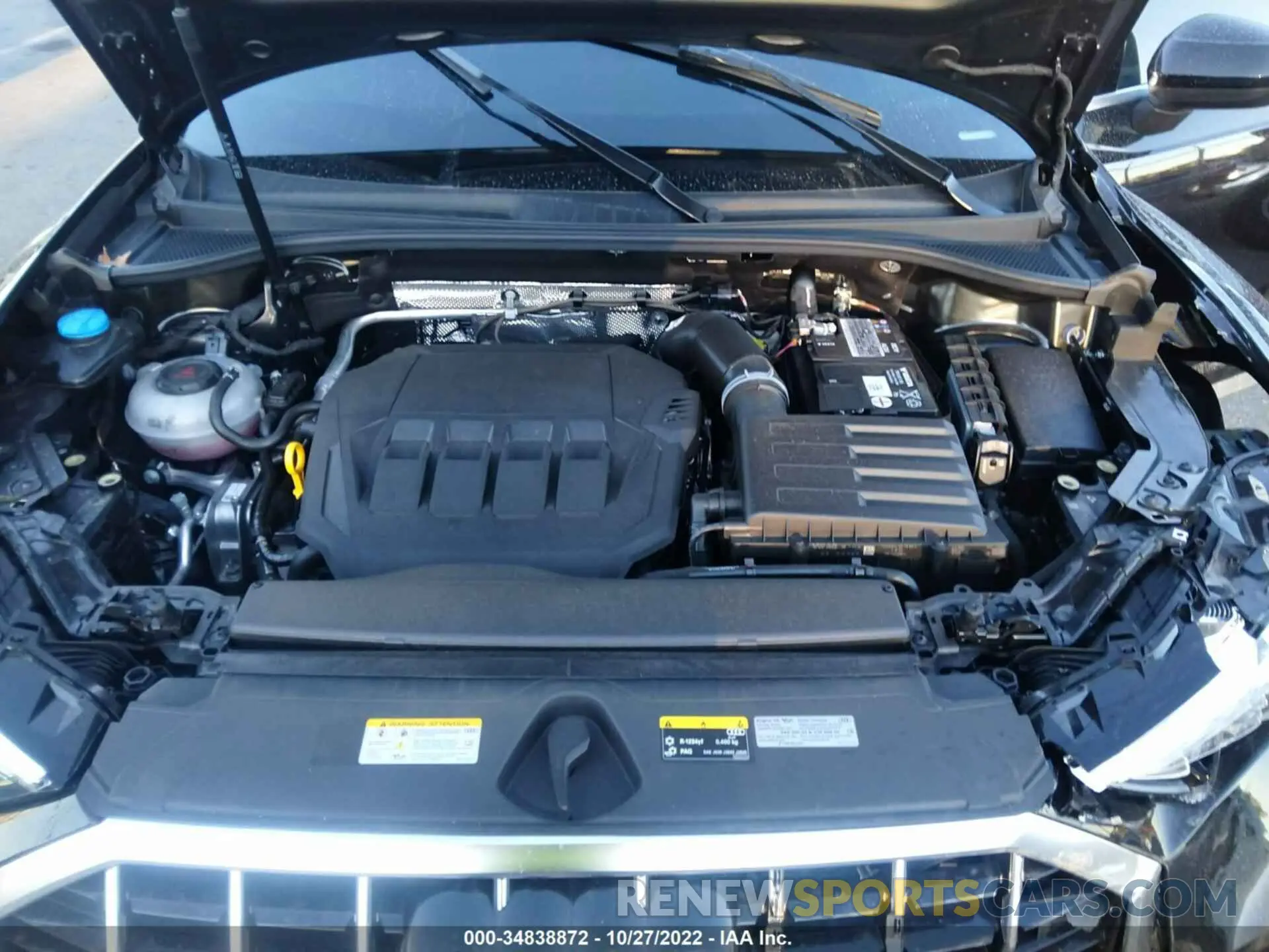 10 fotografías del automóvil dañado WA1DECF36N1123903 AUDI Q3 2022
