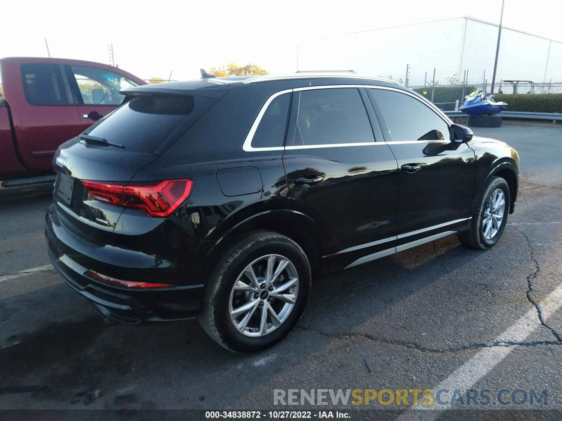 4 fotografías del automóvil dañado WA1DECF36N1123903 AUDI Q3 2022