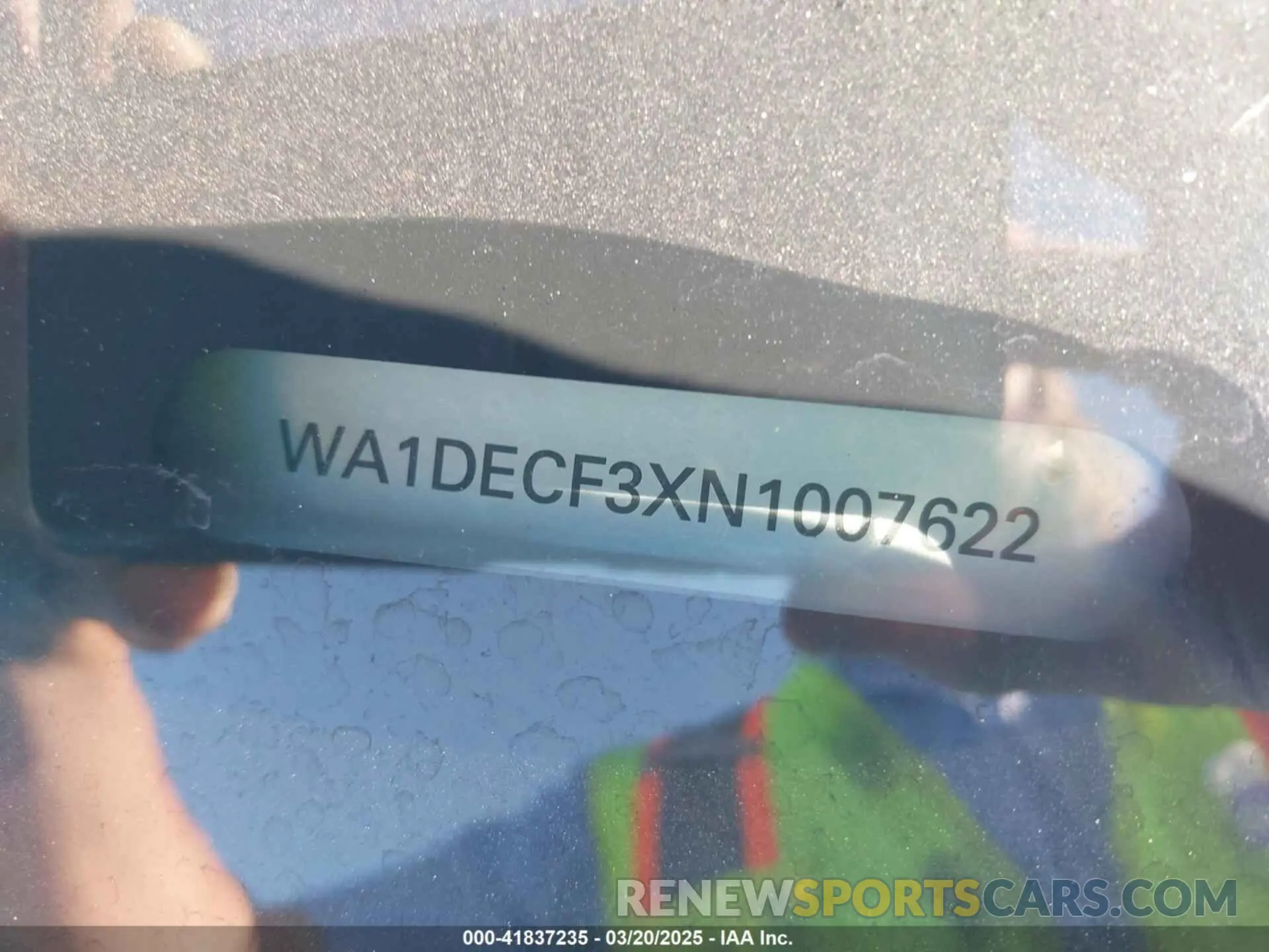 9 fotografías del automóvil dañado WA1DECF3XN1007622 AUDI Q3 2022