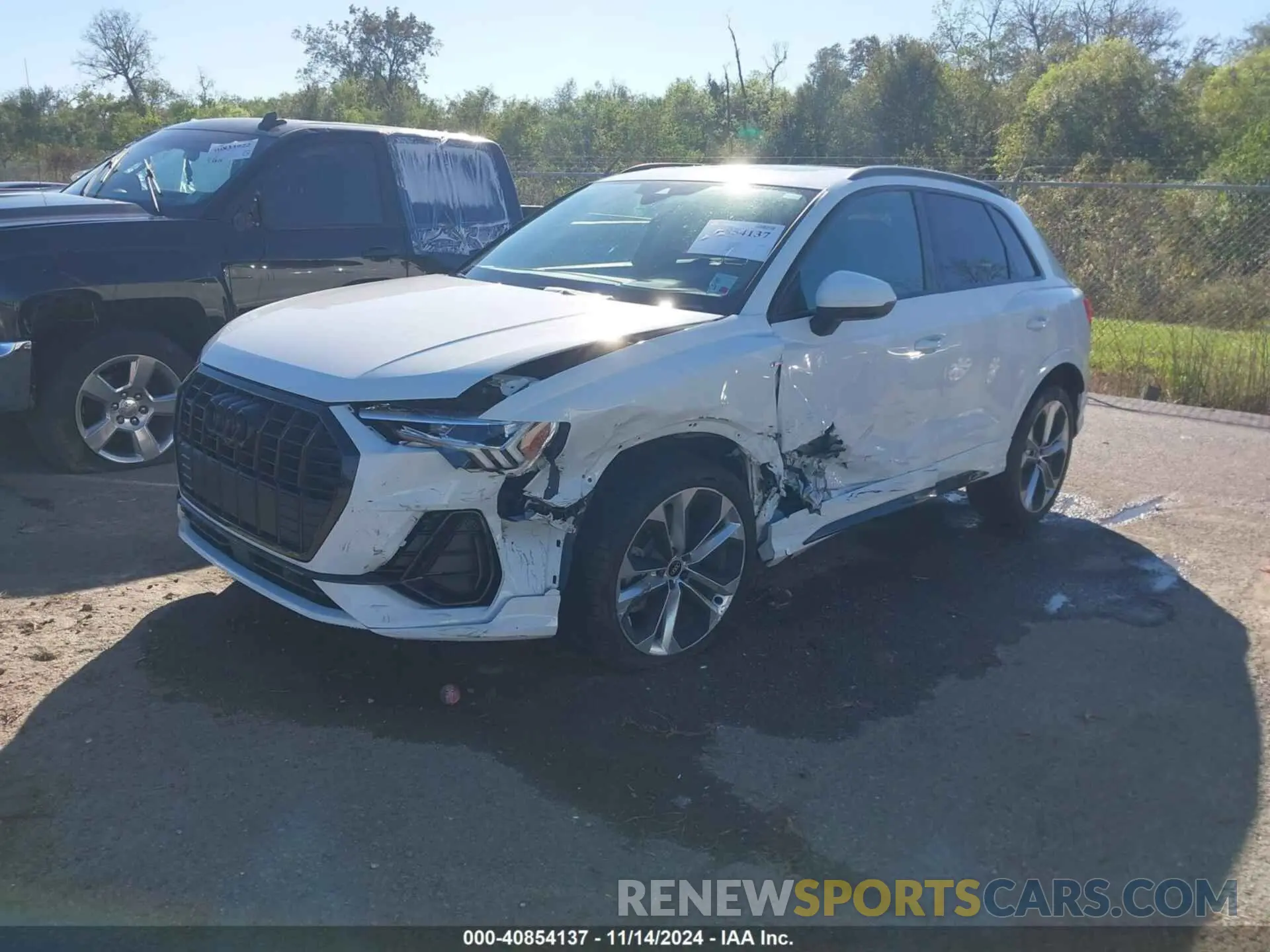 2 fotografías del automóvil dañado WA1EECF31N1003978 AUDI Q3 2022