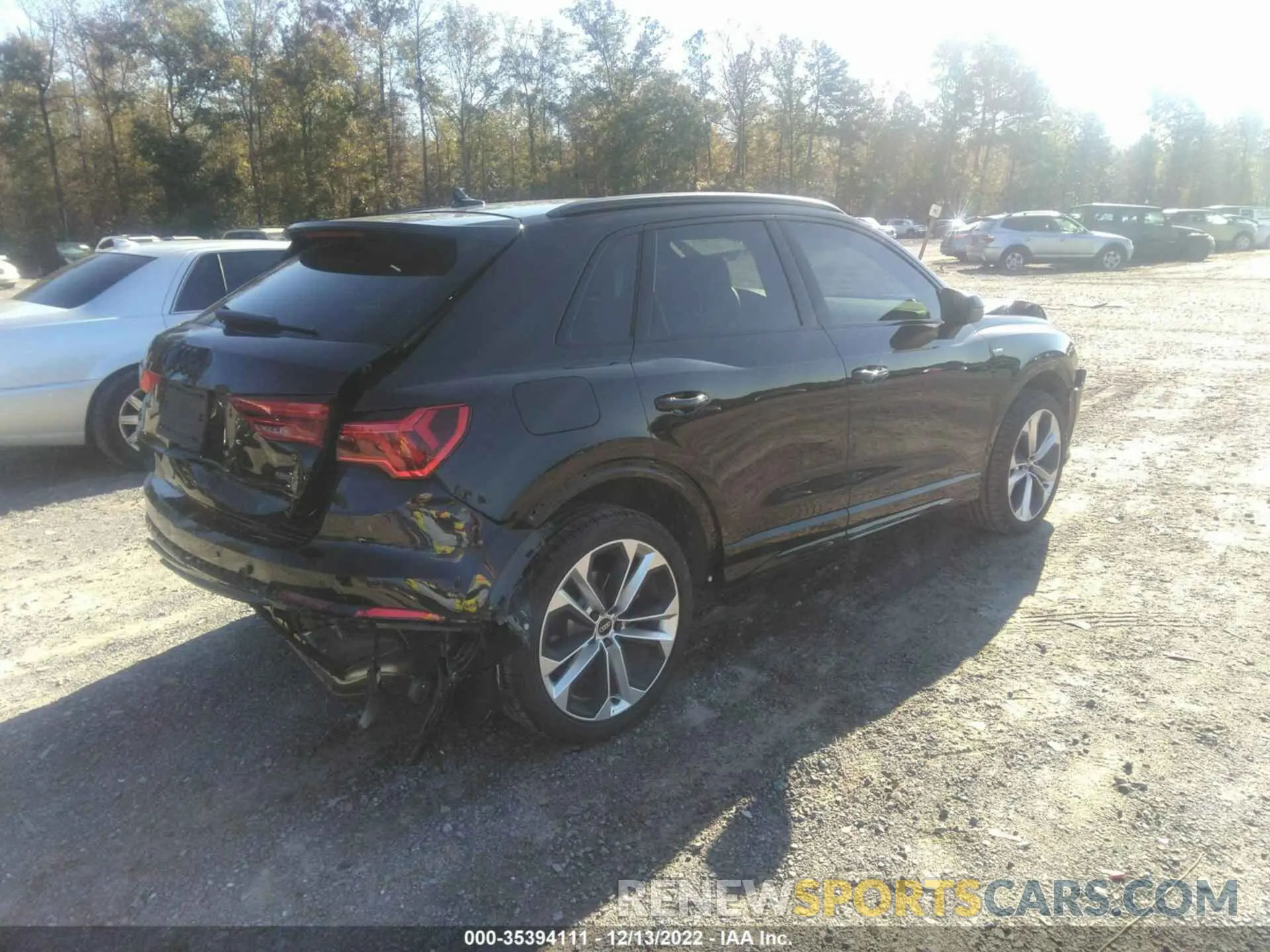 4 fotografías del automóvil dañado WA1EECF31N1137275 AUDI Q3 2022