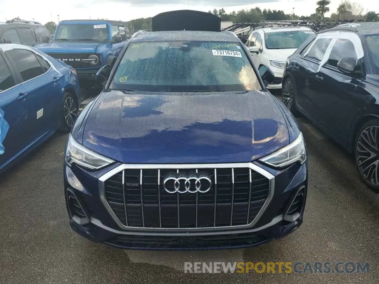 5 fotografías del automóvil dañado WA1EECF31N1148776 AUDI Q3 2022
