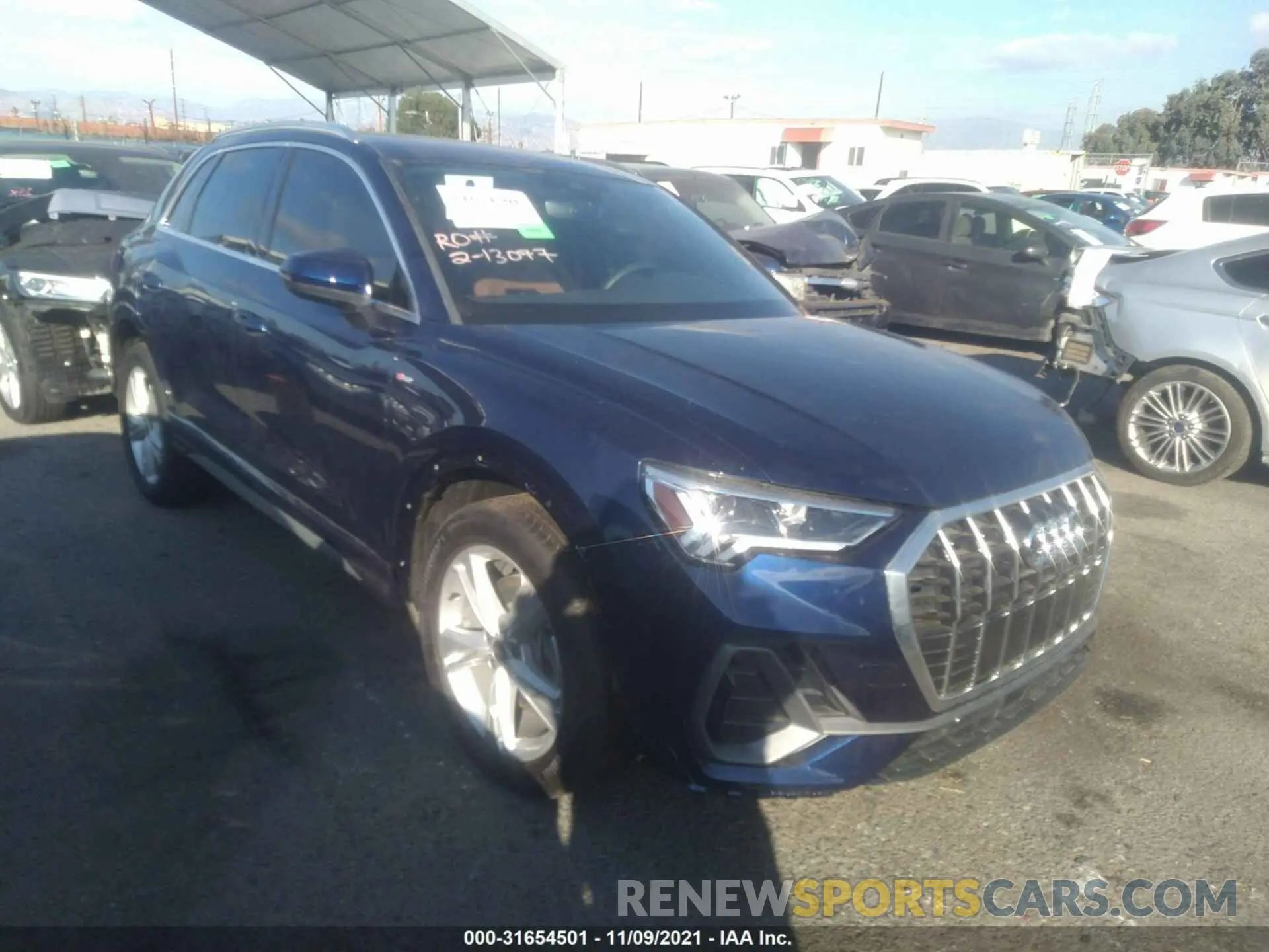 1 fotografías del automóvil dañado WA1EECF36N1004110 AUDI Q3 2022