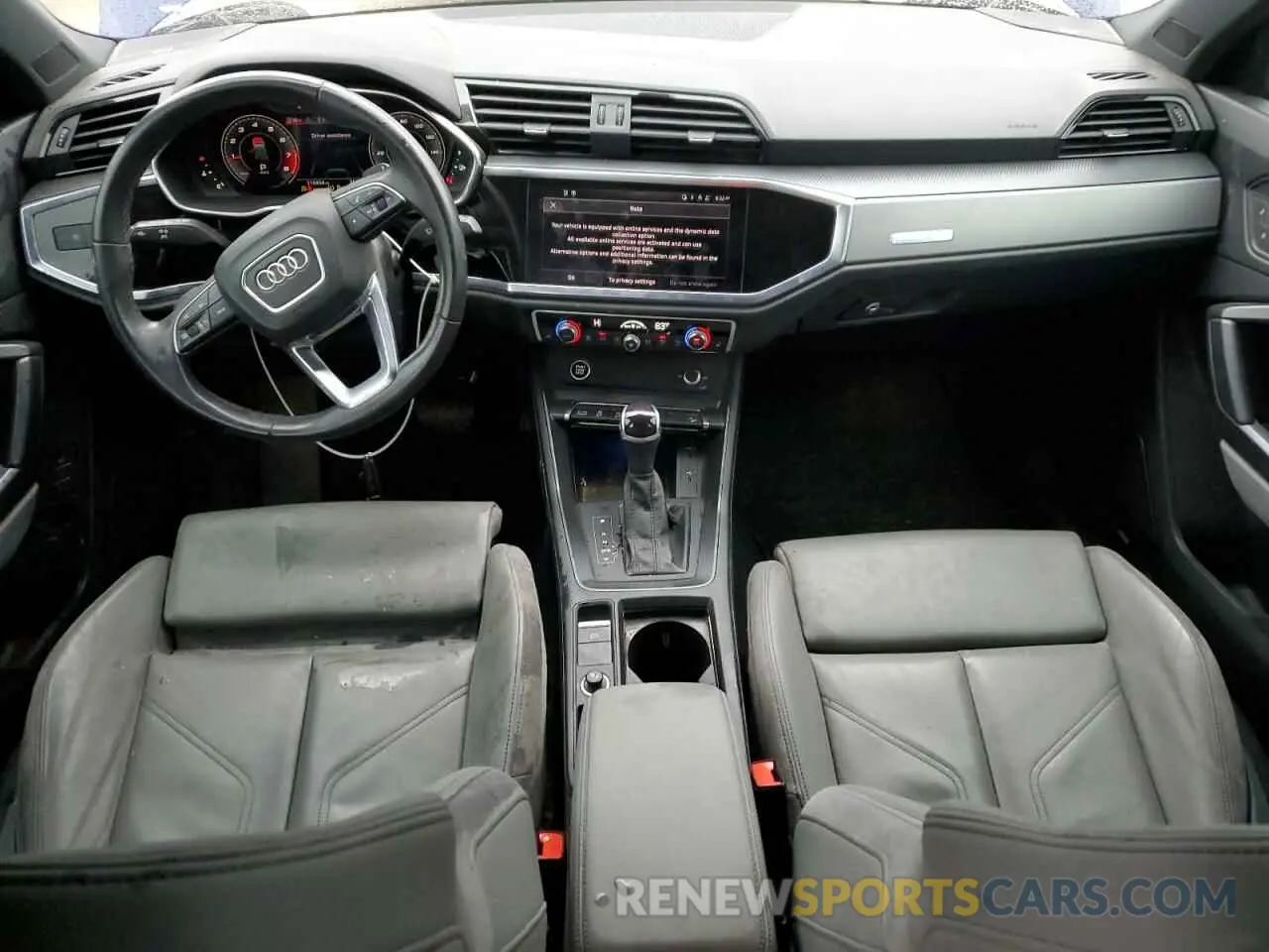 8 fotografías del automóvil dañado WA1EECF36N1062783 AUDI Q3 2022