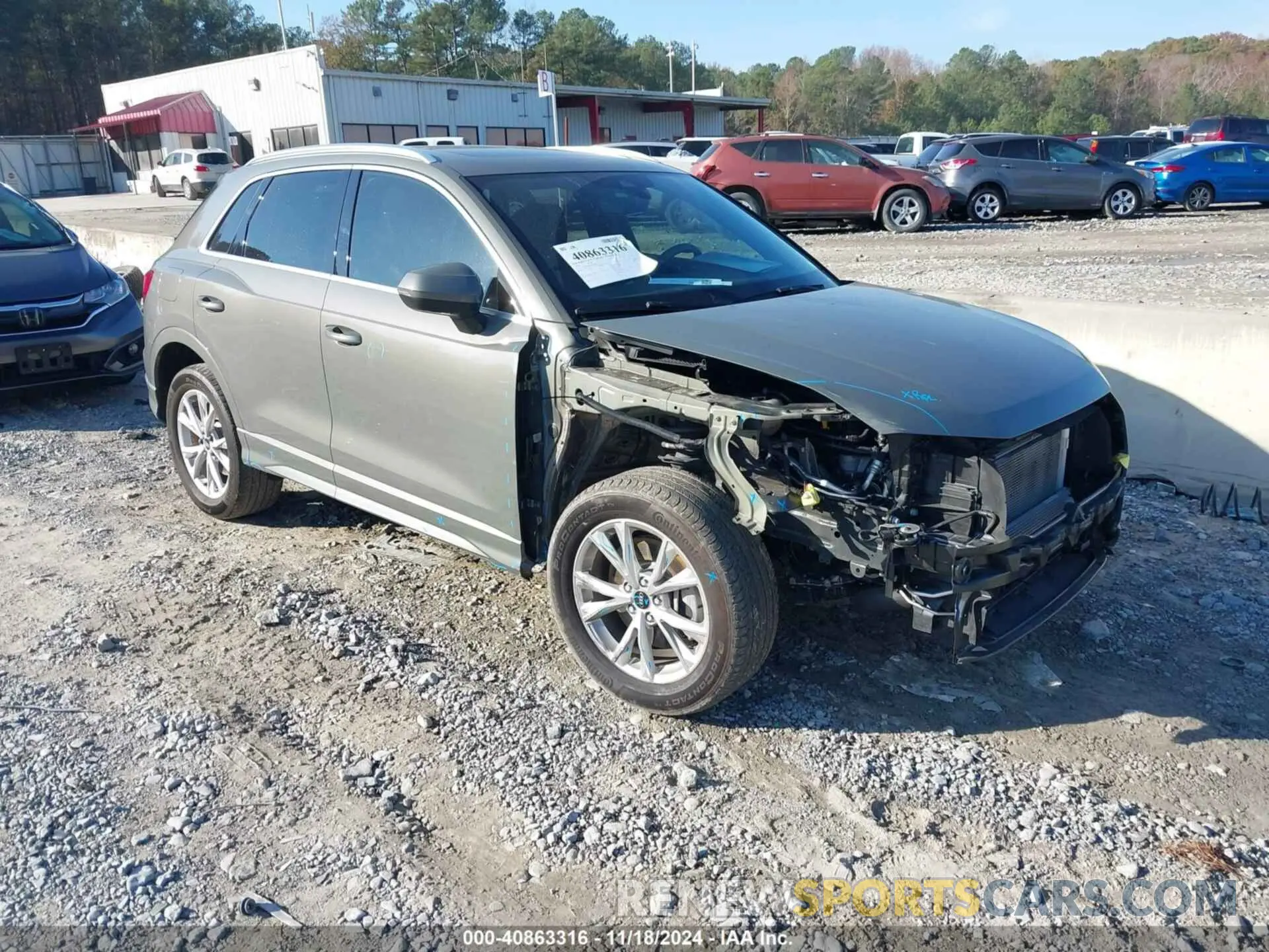 1 fotografías del automóvil dañado WA1EECF36N1114834 AUDI Q3 2022