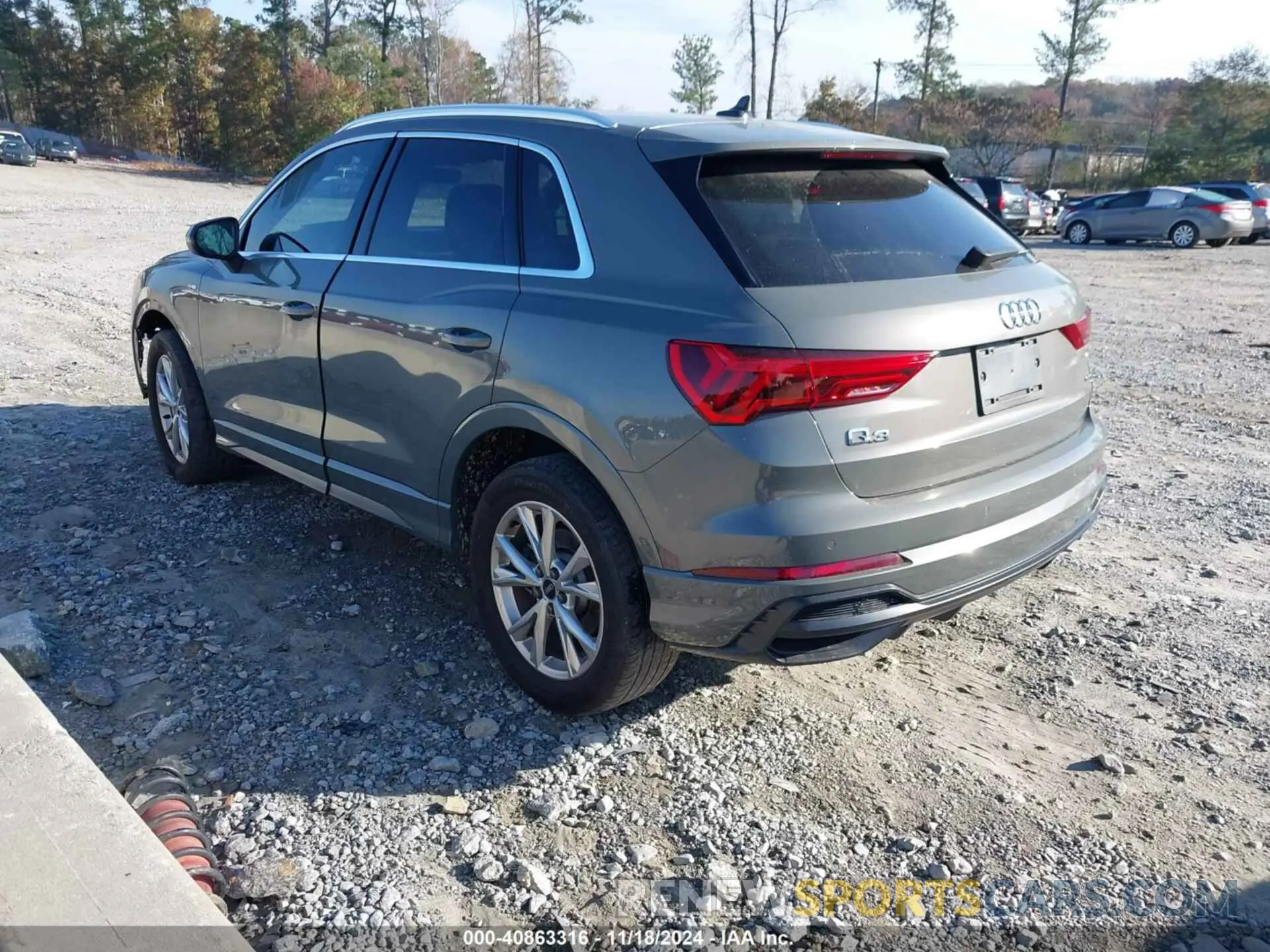 3 fotografías del automóvil dañado WA1EECF36N1114834 AUDI Q3 2022