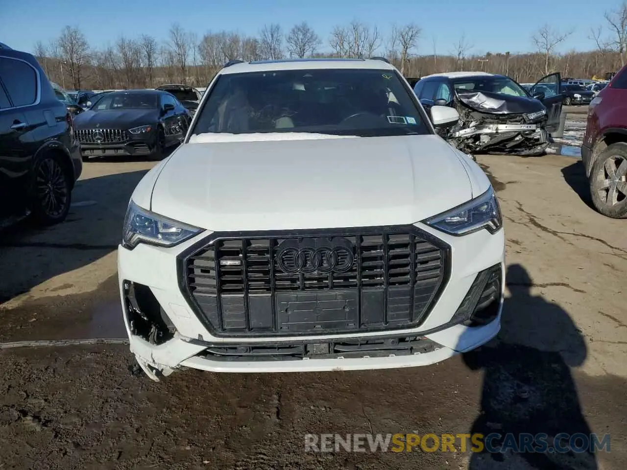 5 fotografías del automóvil dañado WA1EECF38N1075972 AUDI Q3 2022