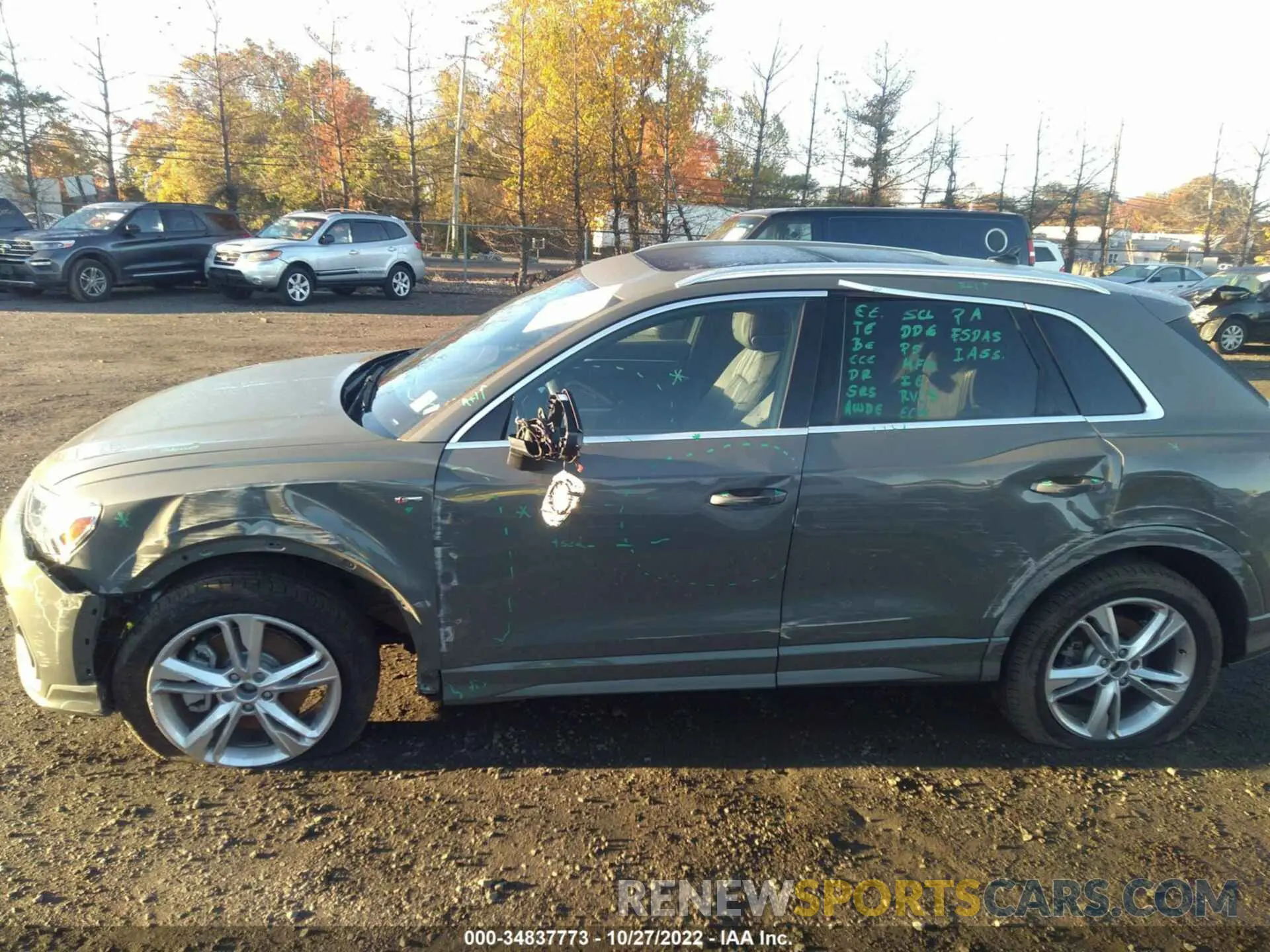 6 fotografías del automóvil dañado WA1EECF38N1079780 AUDI Q3 2022