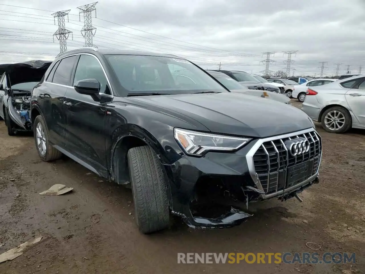 4 fotografías del automóvil dañado WA1EECF39N1082395 AUDI Q3 2022