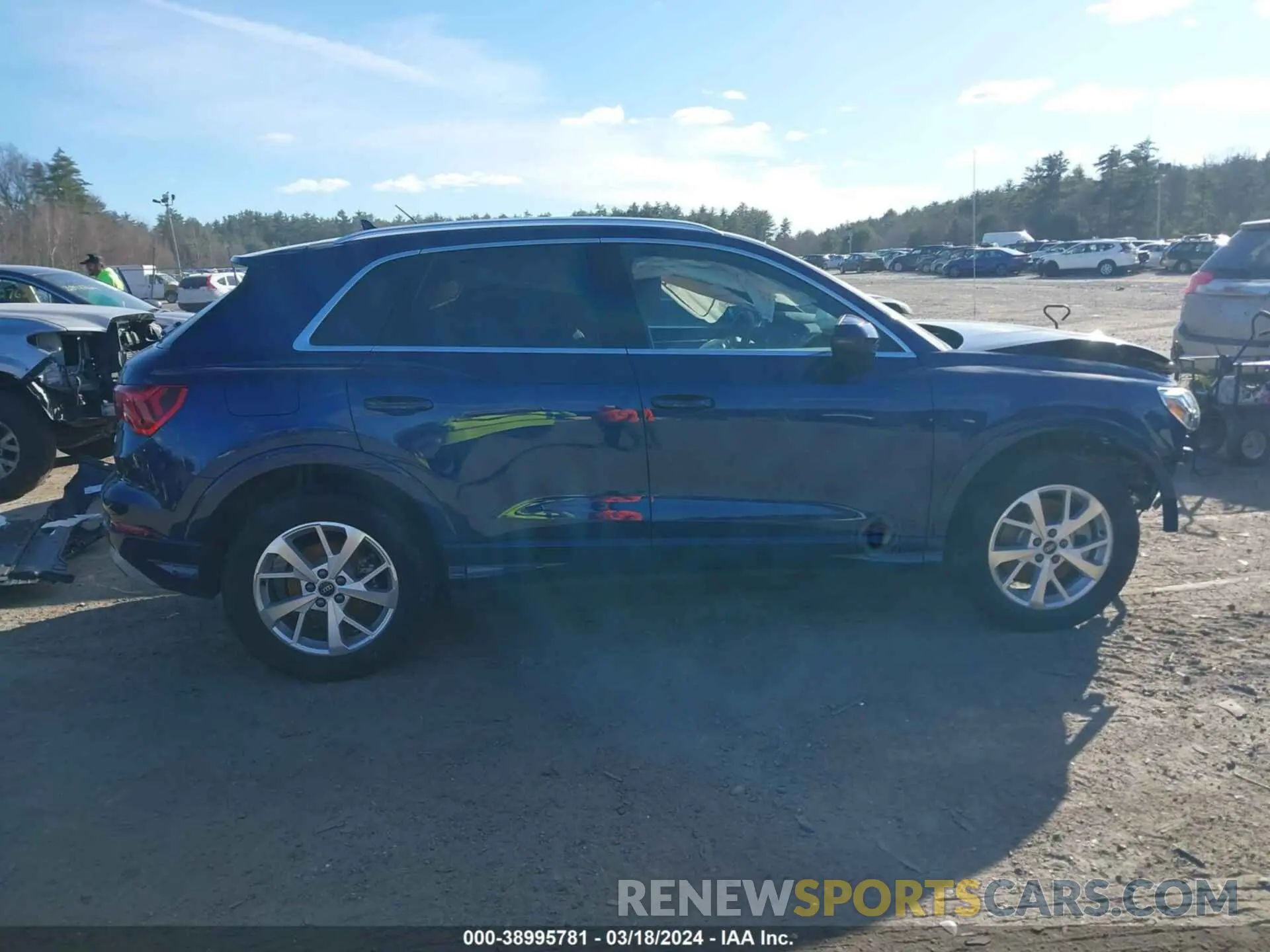 14 fotografías del automóvil dañado WA1BUCF39P1128543 AUDI Q3 2023
