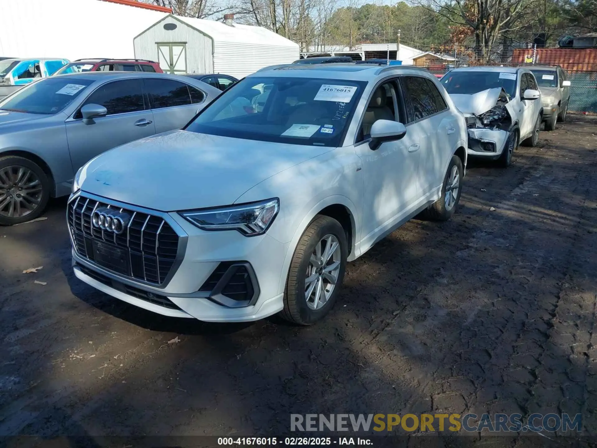 2 fotografías del automóvil dañado WA1DECF30P1111460 AUDI Q3 2023