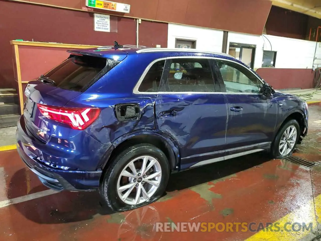 3 fotografías del automóvil dañado WA1DECF33P1129046 AUDI Q3 2023