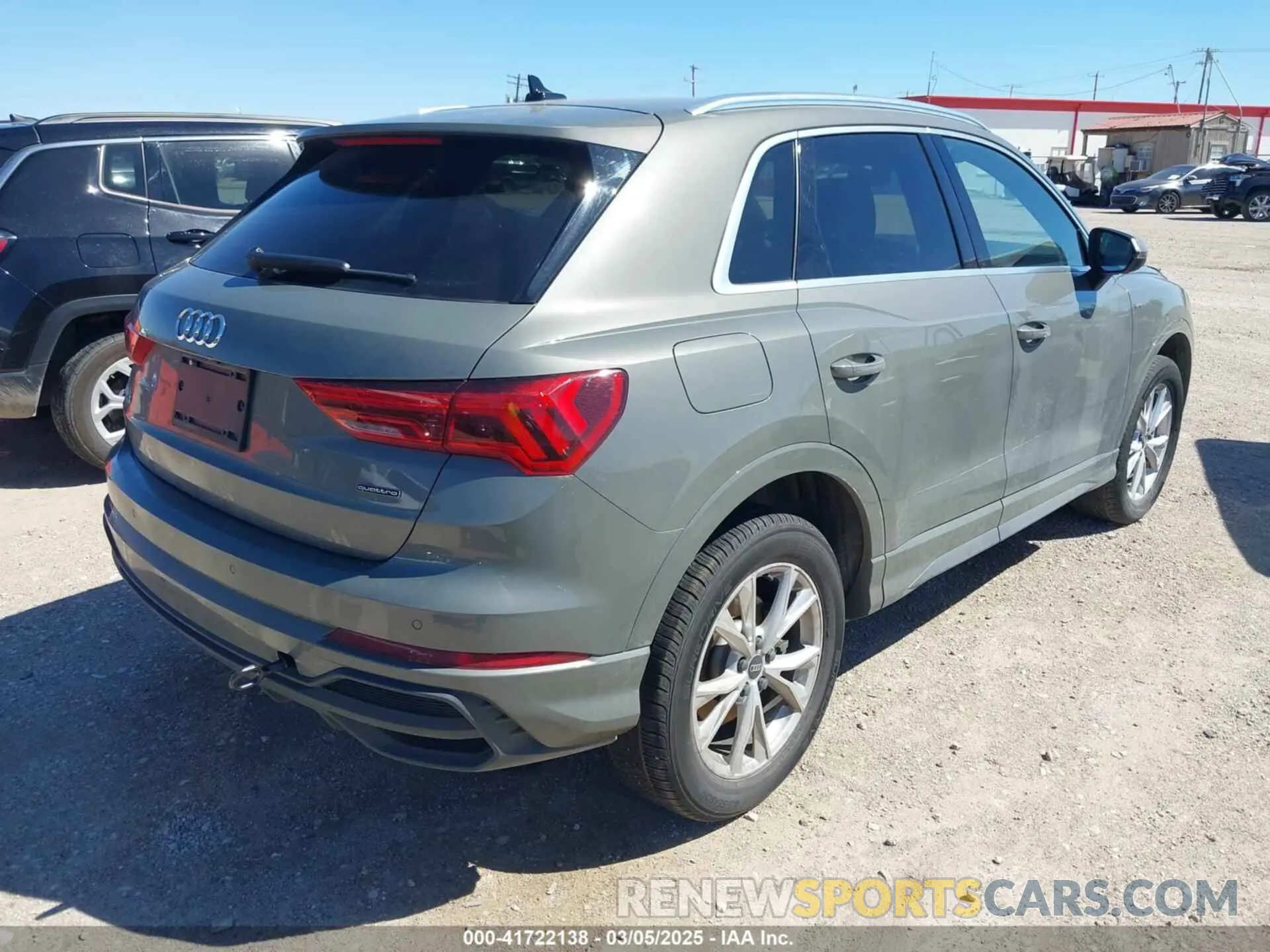 4 fotografías del automóvil dañado WA1DECF36P1129512 AUDI Q3 2023