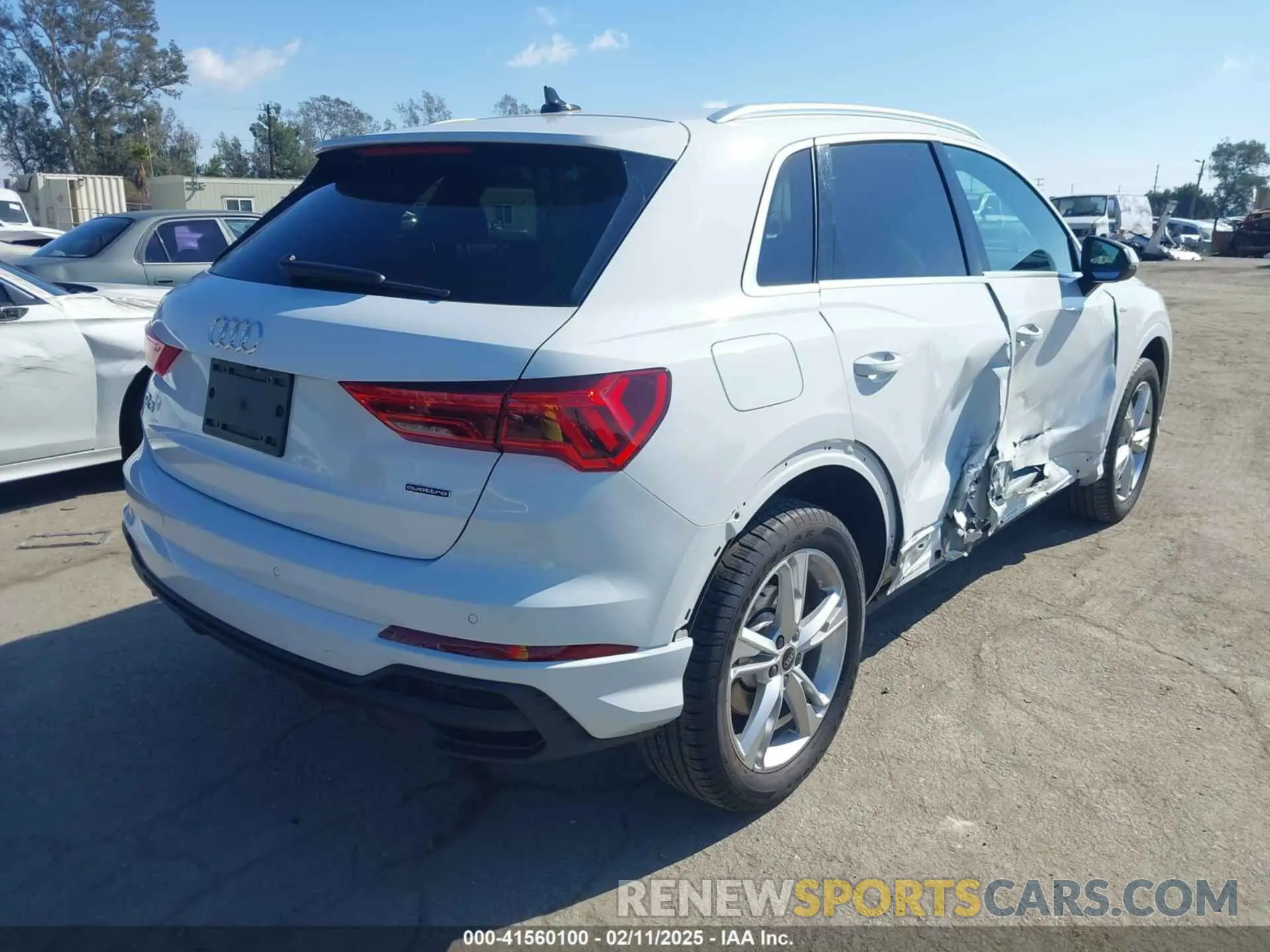 4 fotografías del automóvil dañado WA1EECF31P1116199 AUDI Q3 2023