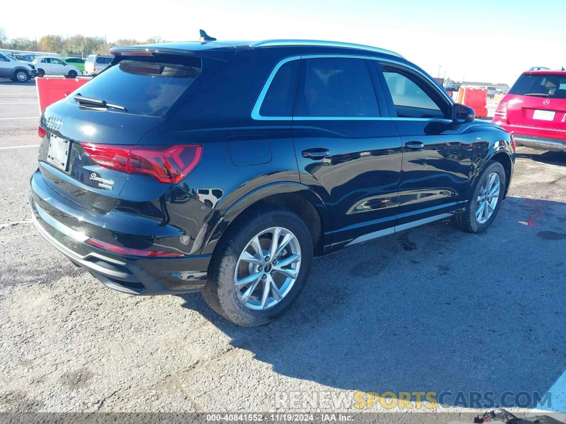 4 fotografías del automóvil dañado WA1EECF31P1116302 AUDI Q3 2023